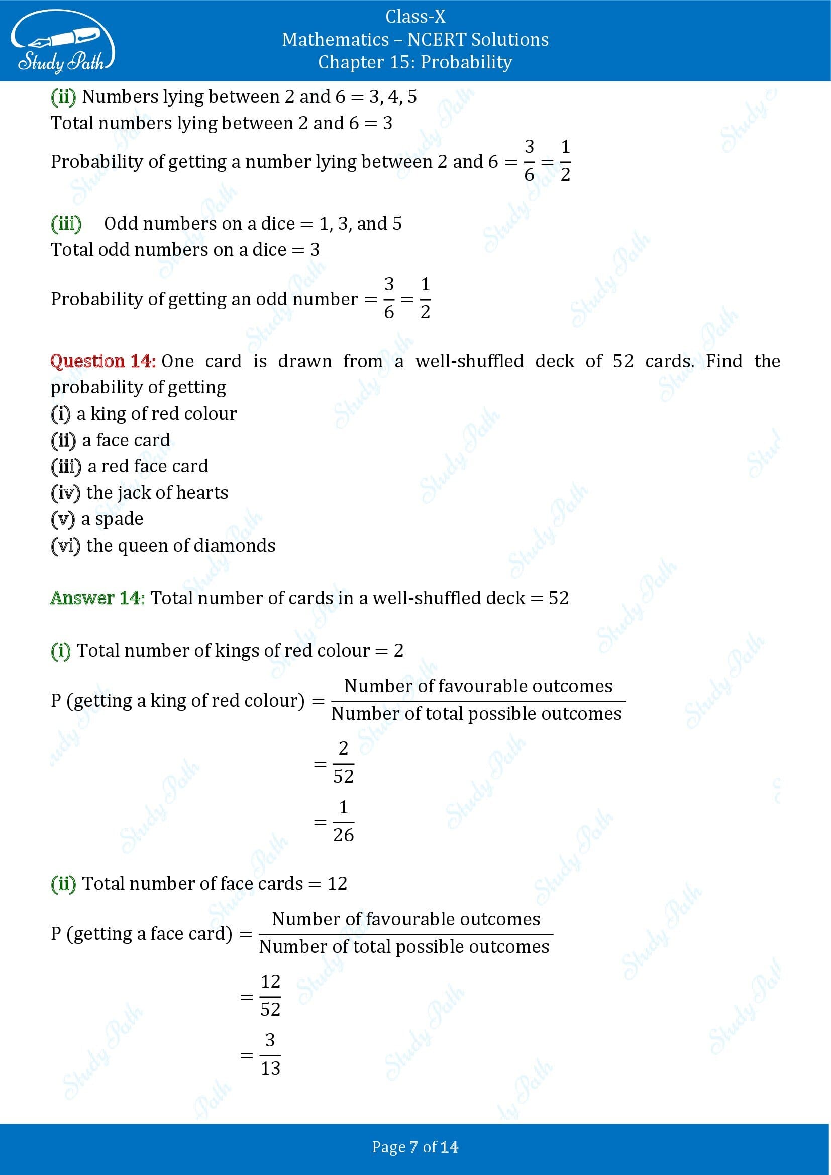 NCERT Solutions for Class 10 Maths Chapter 15 Probability Exercise 15.1 00007