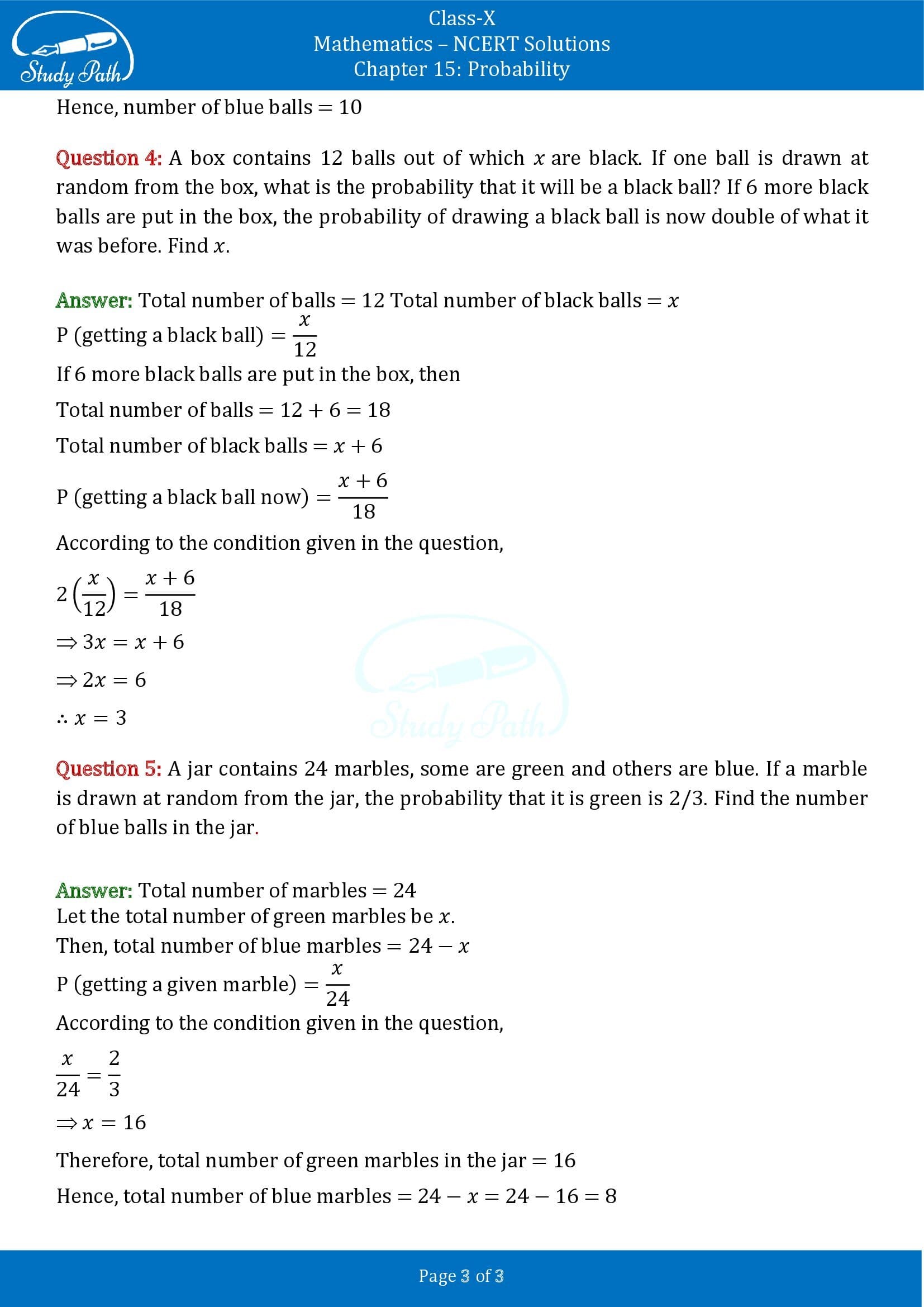 NCERT Solutions for Class 10 Maths Chapter 15 Probability Exercise 15.2 00003