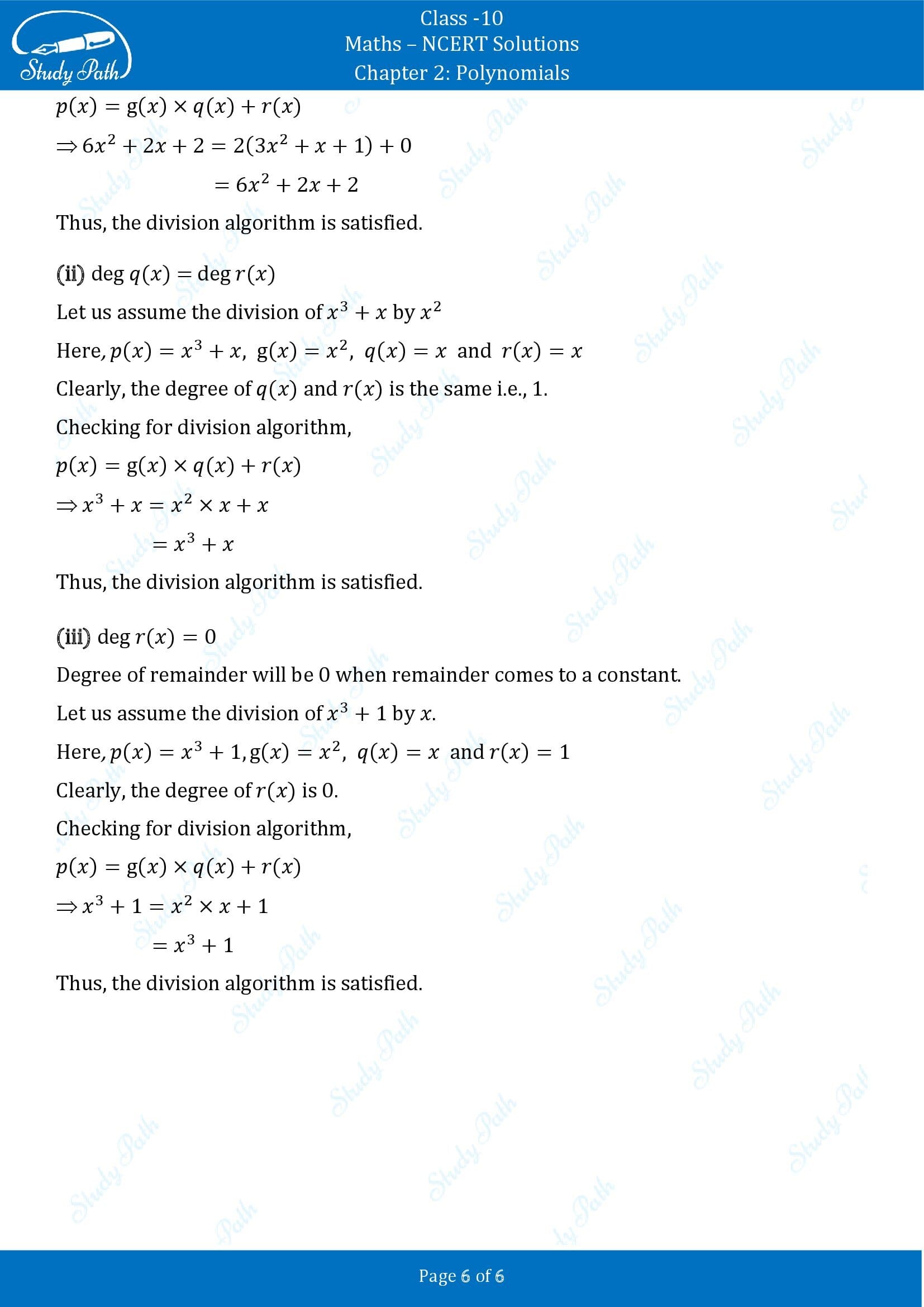 NCERT Solutions for Class 10 Maths Chapter 2 Polynomials Exercise 2.3 00006