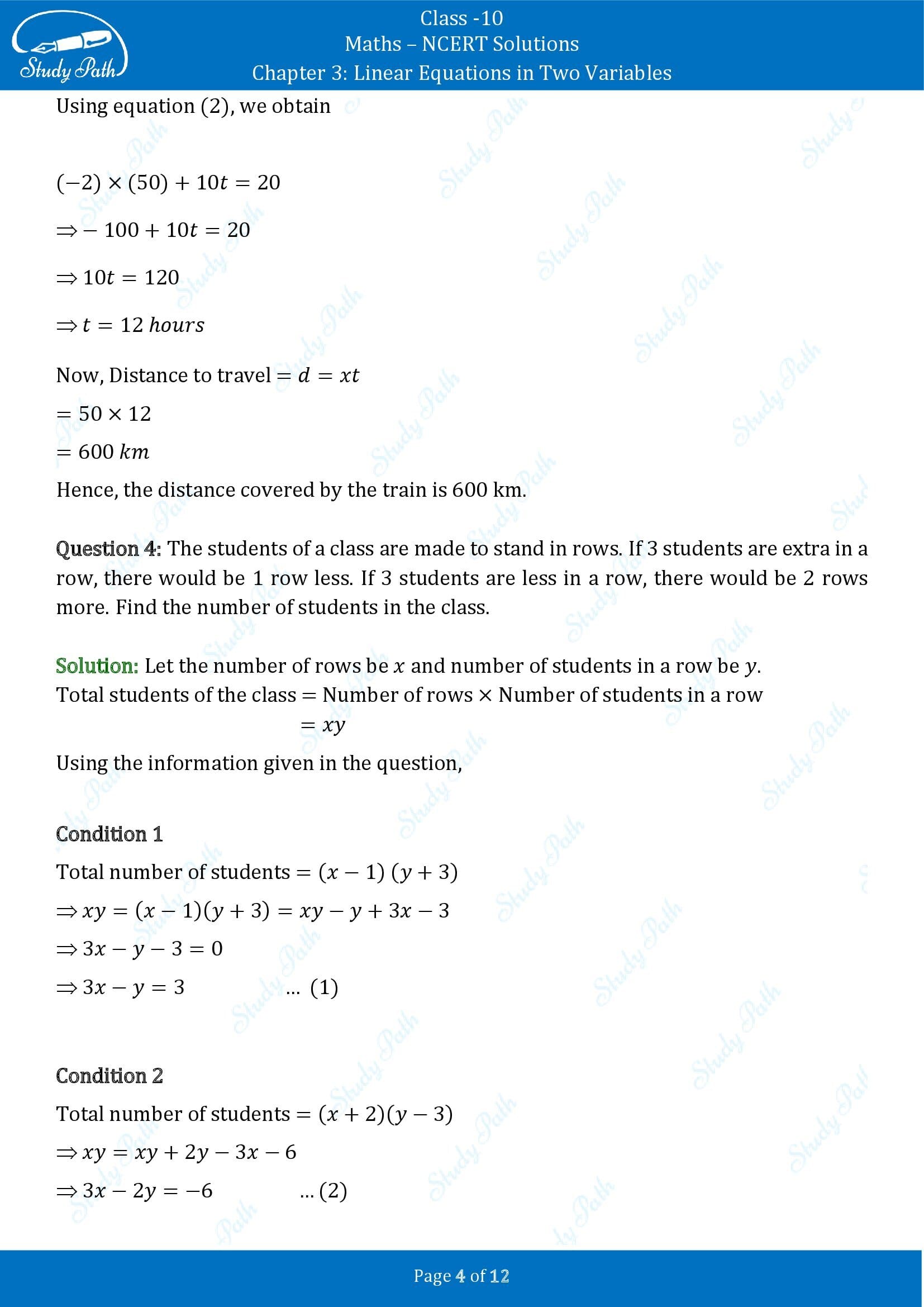 NCERT Solutions for Class 10 Maths Chapter 3 Linear Equations in Two Variables Exercise 3.7 00004