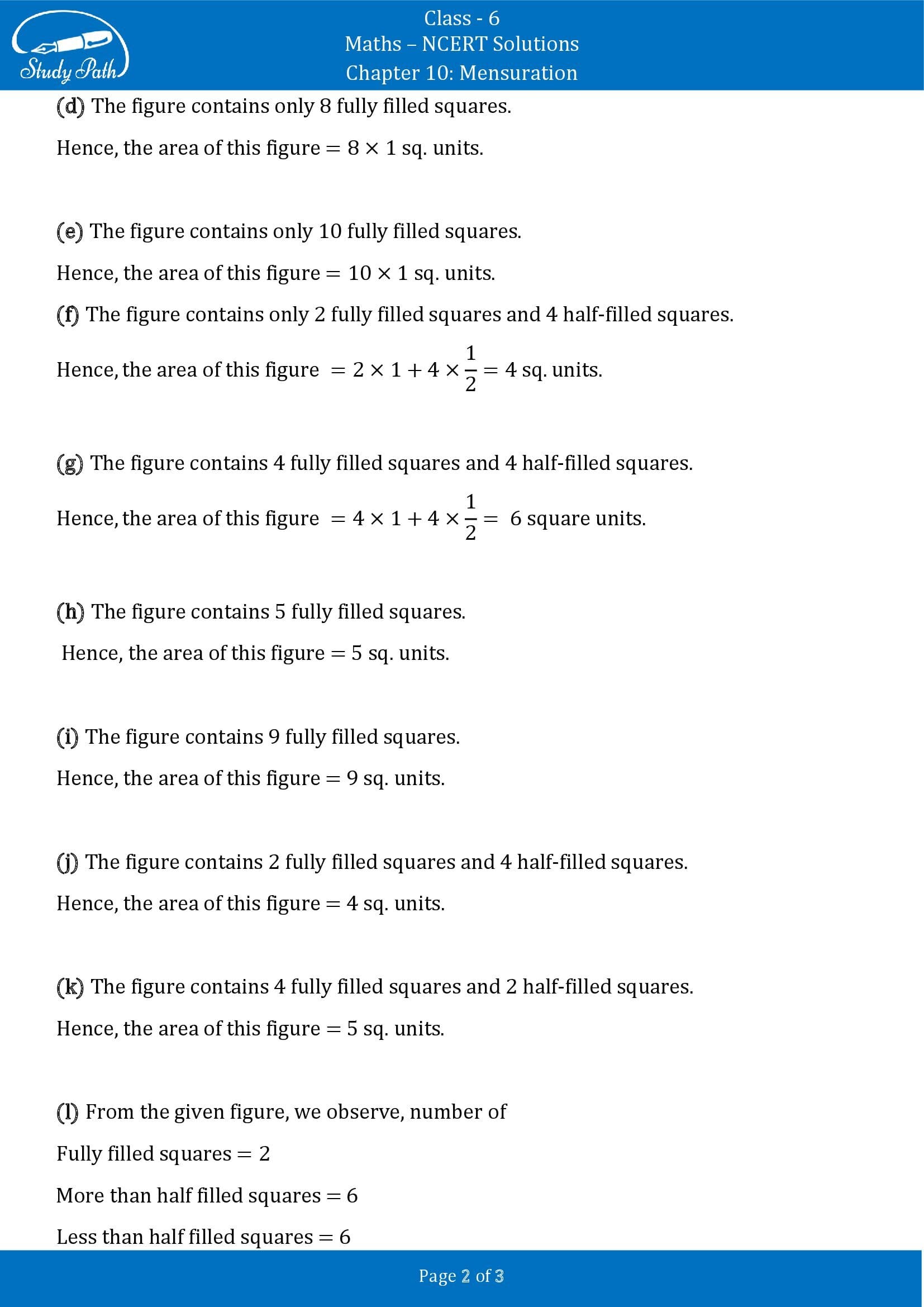 NCERT Solutions for Class 6 Maths Chapter 10 Mensuration Exercise 10.2 00002