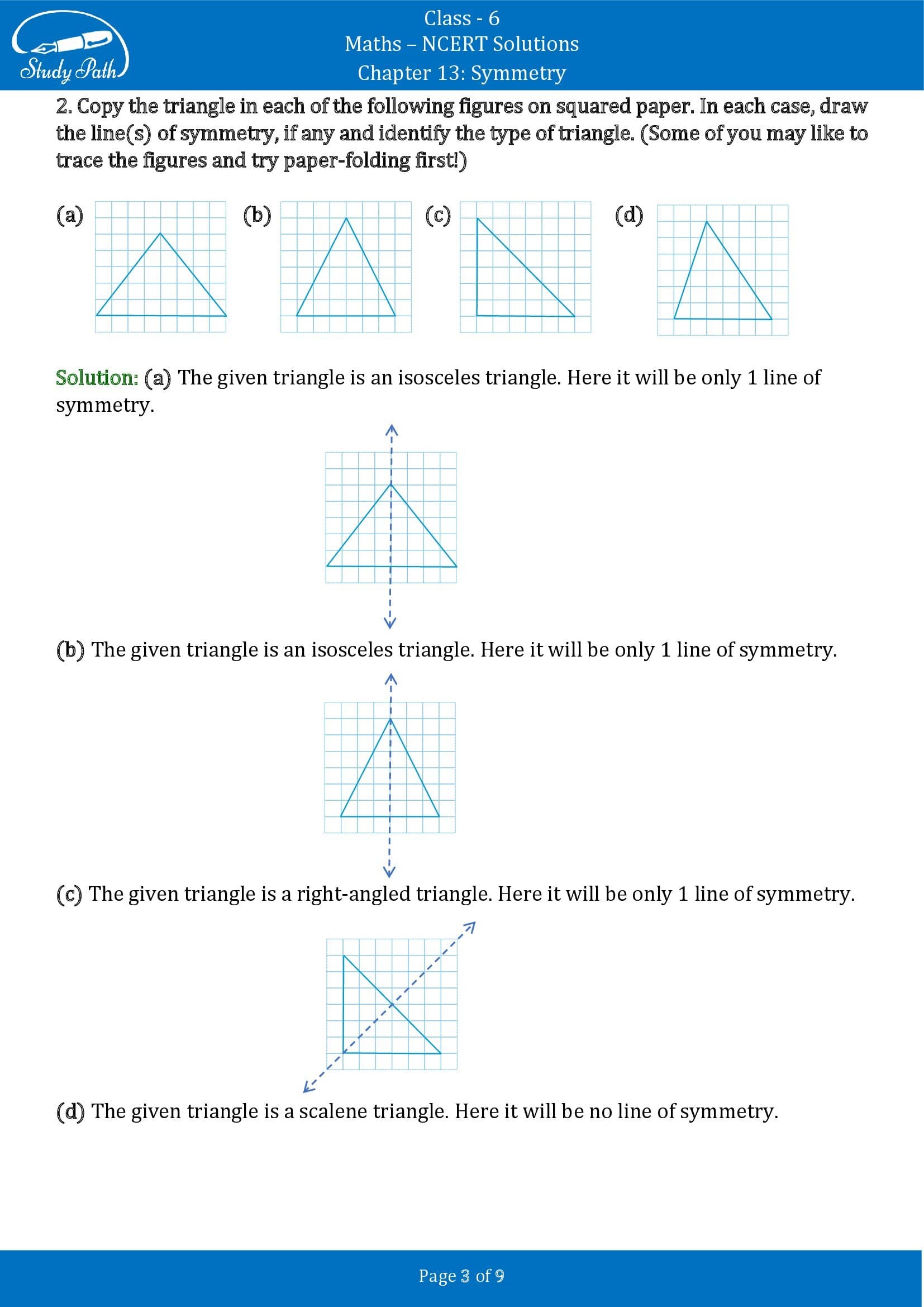 NCERT Solutions for Class 6 Maths Chapter 13 Symmetry Exercise 13.2 00003