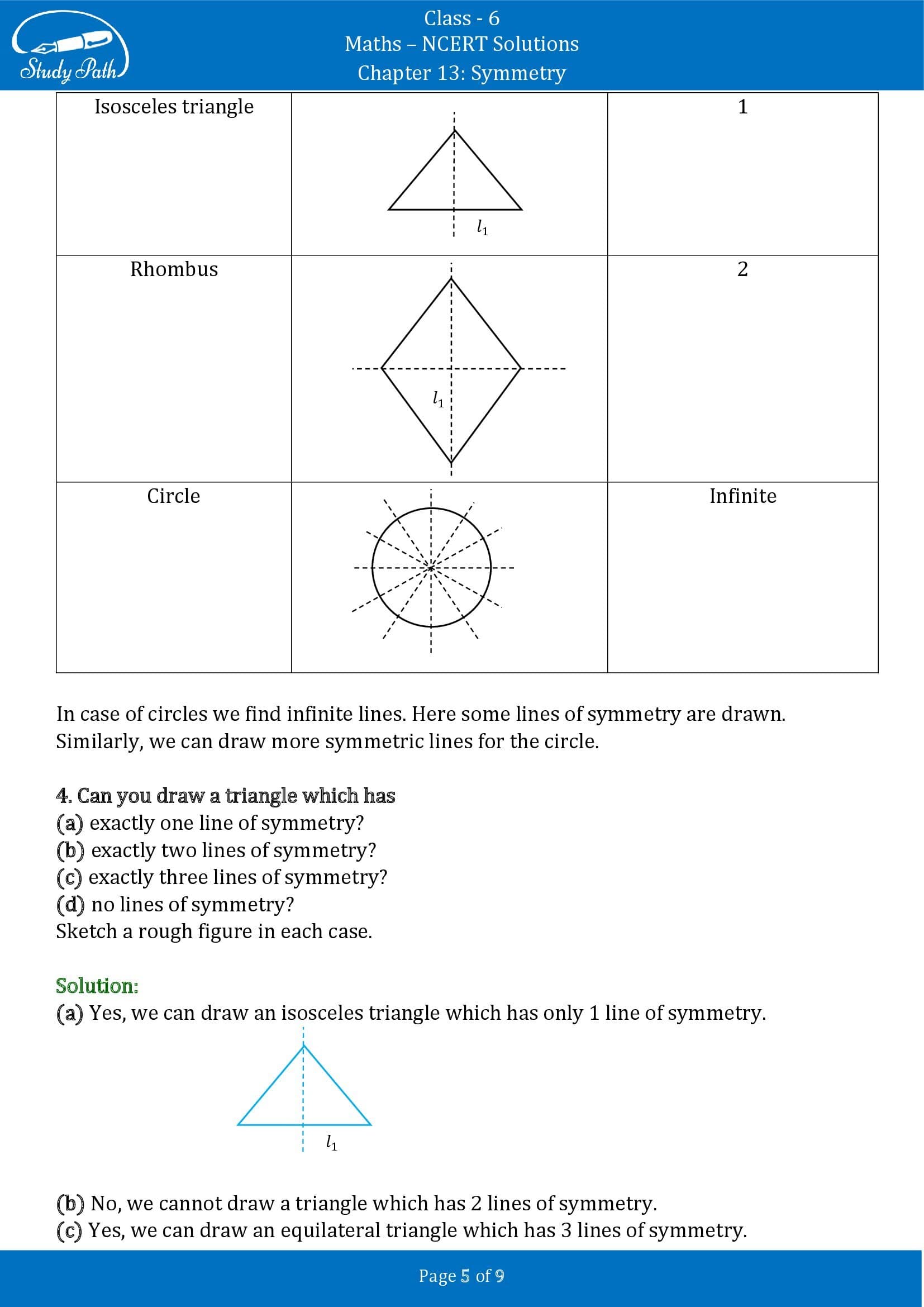 NCERT Solutions for Class 6 Maths Chapter 13 Symmetry Exercise 13.2 00005