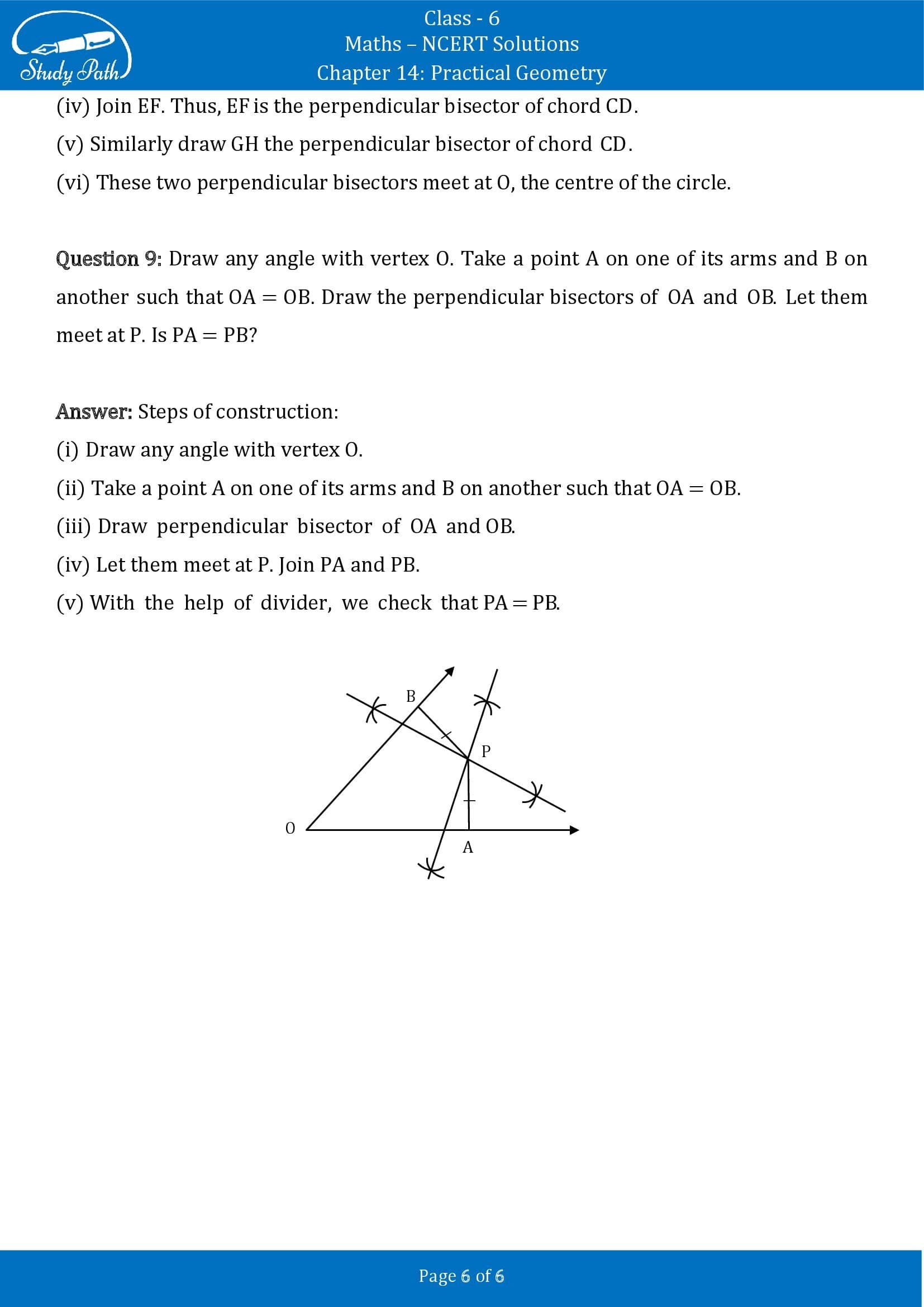 NCERT Solutions for Class 6 Maths Chapter 14 Practical Geometry Exercise 14.5 00006