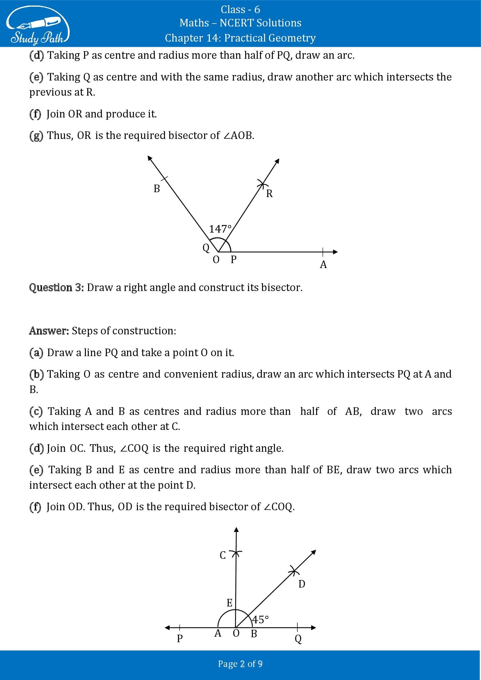 NCERT Solutions for Class 6 Maths Chapter 14 Practical Geometry Exercise 14.6 00002