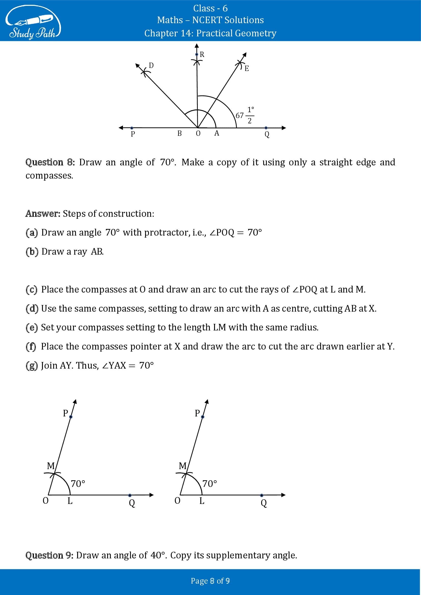 NCERT Solutions for Class 6 Maths Chapter 14 Practical Geometry Exercise 14.6 00008