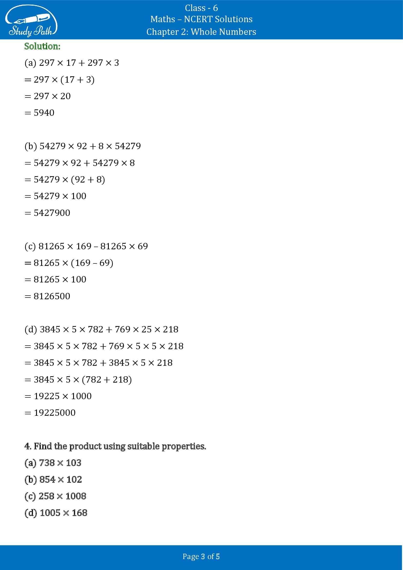 NCERT Solutions for Class 6 Maths Chapter 2 Whole Numbers Exercise 2.2 00003
