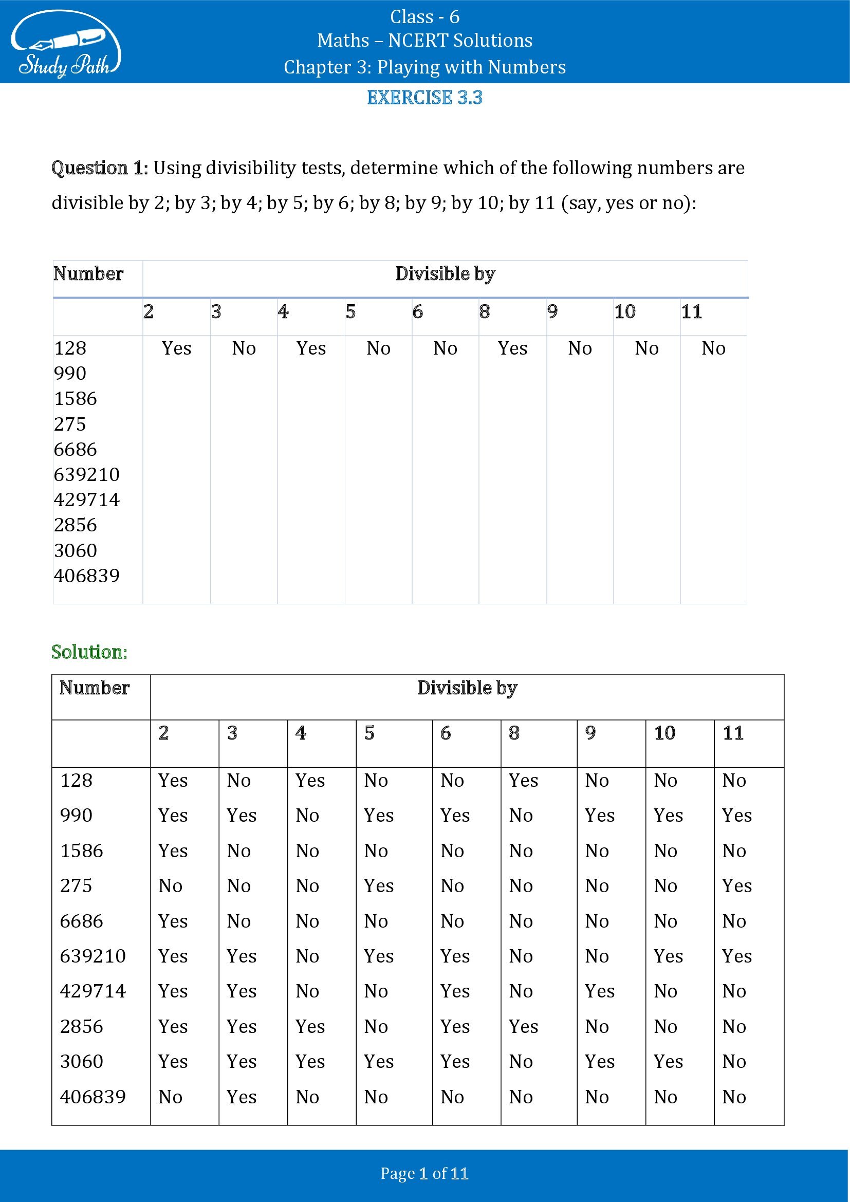 NCERT Solutions for Class 6 Maths Chapter 3 Playing with Numbers Exercise 3.3 00001