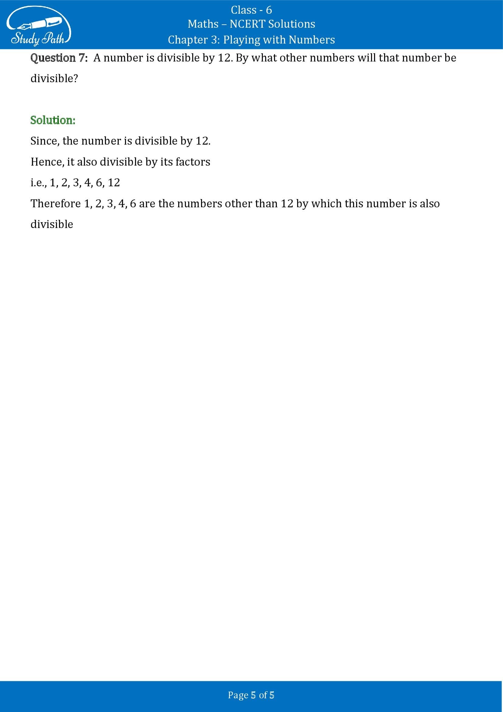 NCERT Solutions for Class 6 Maths Chapter 3 Playing with Numbers Exercise 3.4 00005