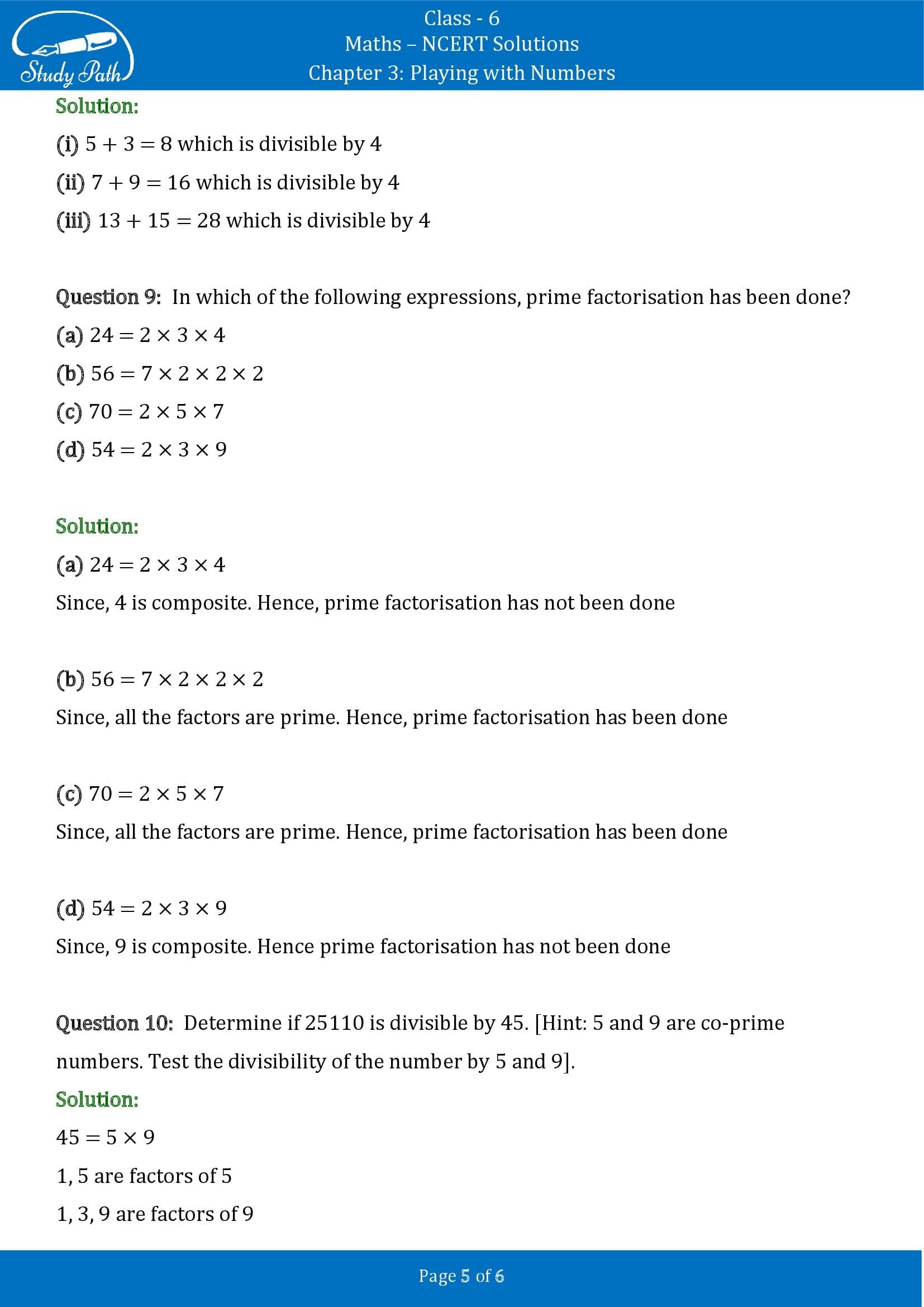 NCERT Solutions for Class 6 Maths Chapter 3 Playing with Numbers Exercise 3.5 00005