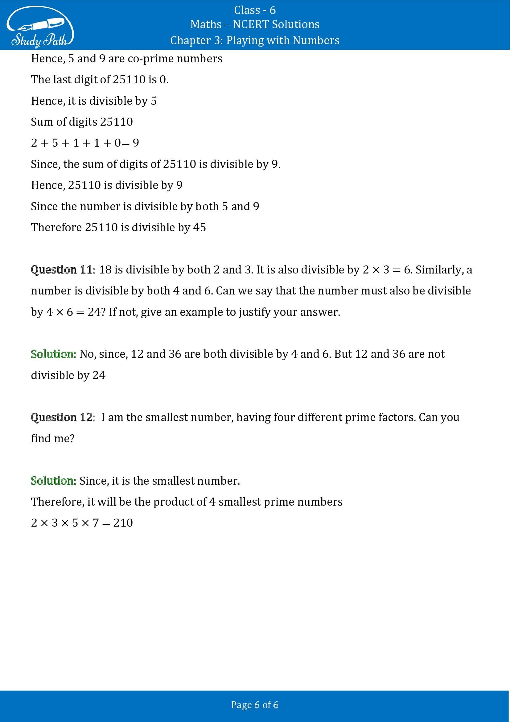 NCERT Solutions for Class 6 Maths Chapter 3 Playing with Numbers Exercise 3.5 00006