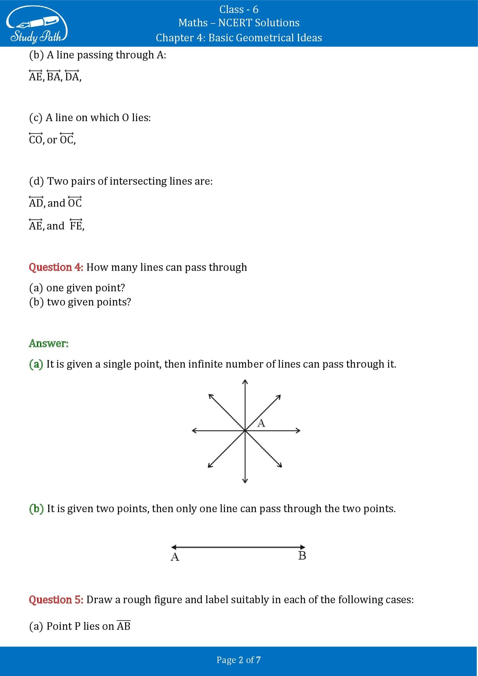 NCERT Solutions for Class 6 Maths Chapter 4 Basic Geometrical Ideas Exercise 4.1 00002