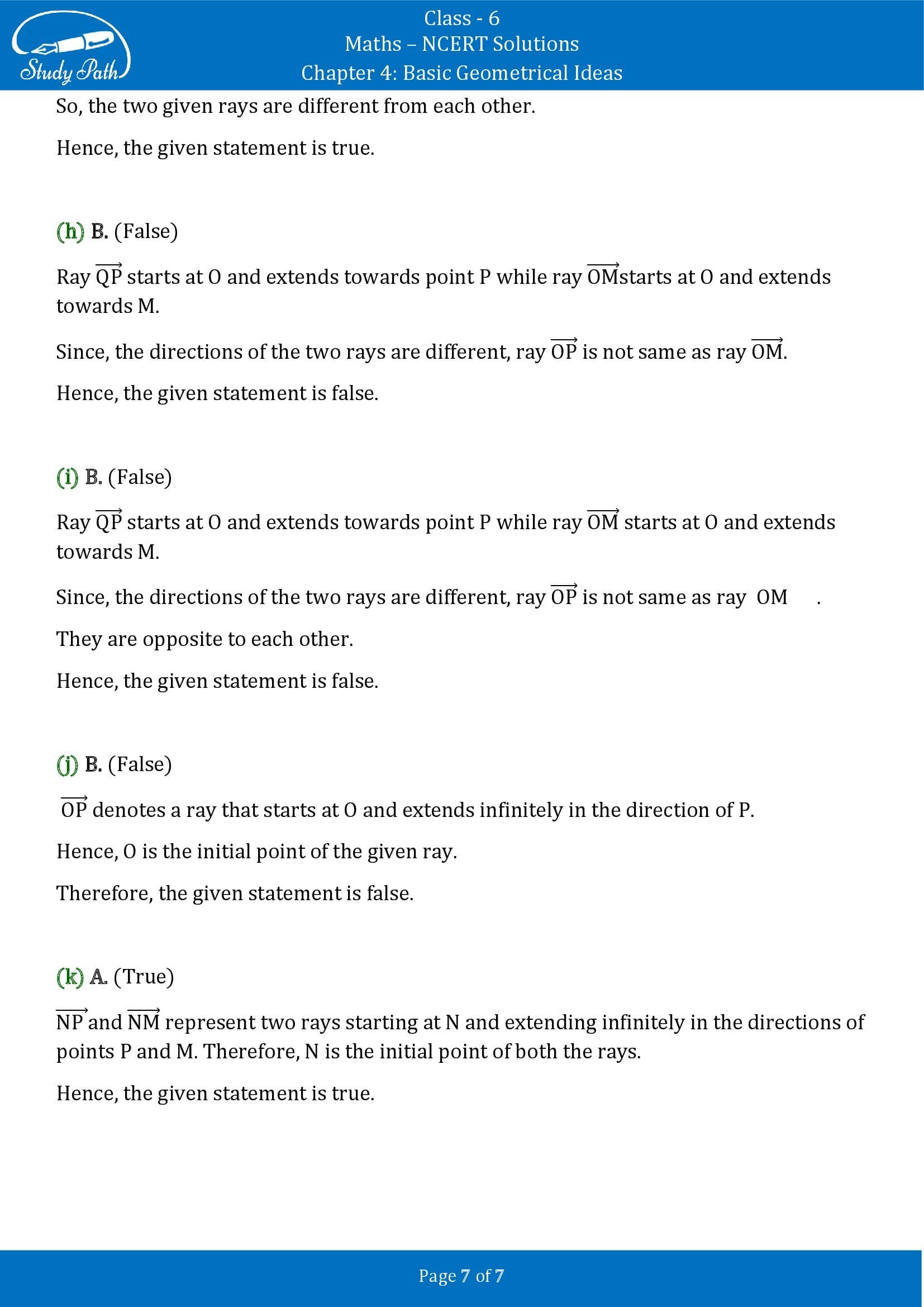 NCERT Solutions for Class 6 Maths Chapter 4 Basic Geometrical Ideas Exercise 4.1 00007