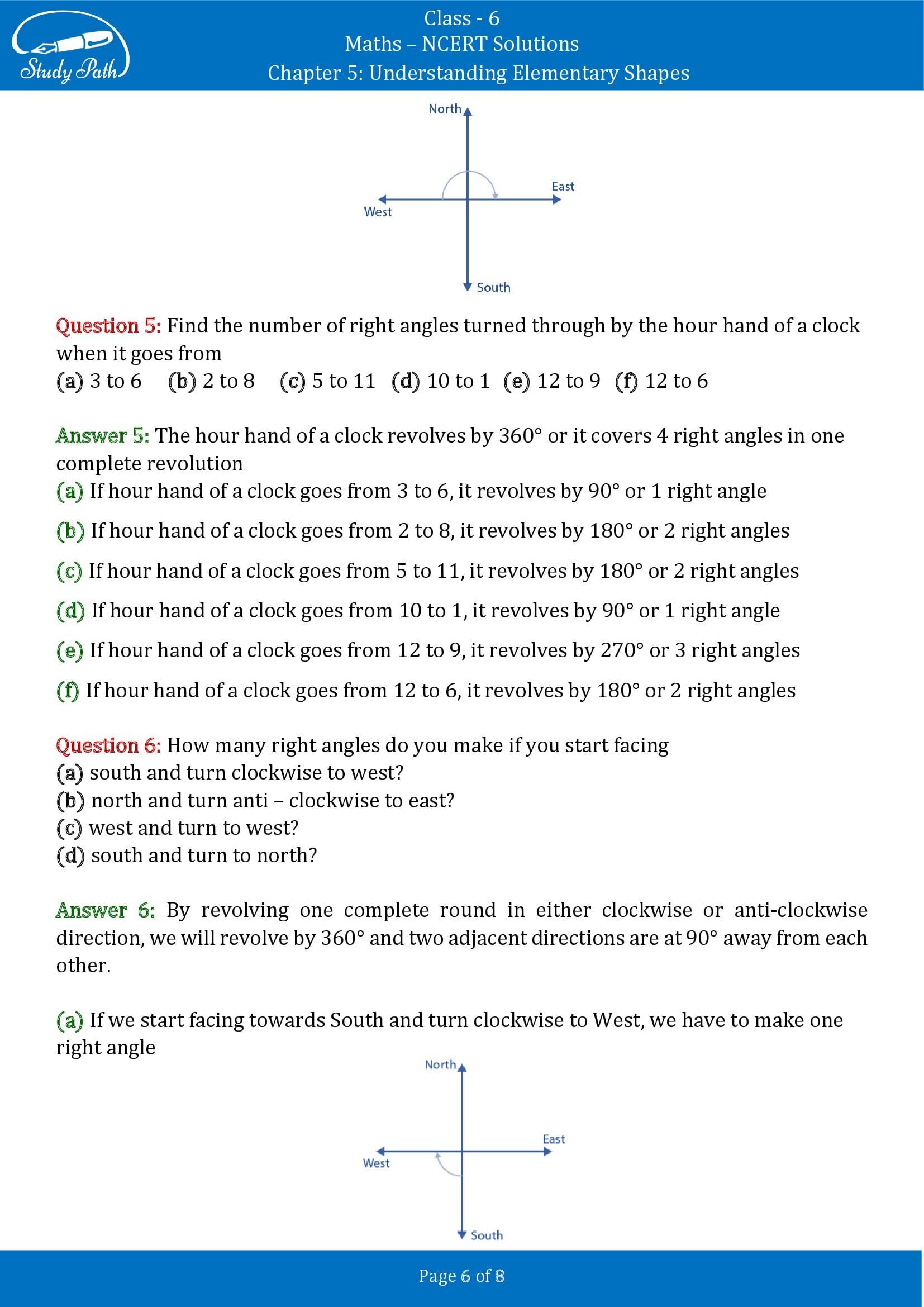 NCERT Solutions for Class 6 Maths Chapter 5 Understanding Elementary Shapes Exercise 5.2 00006