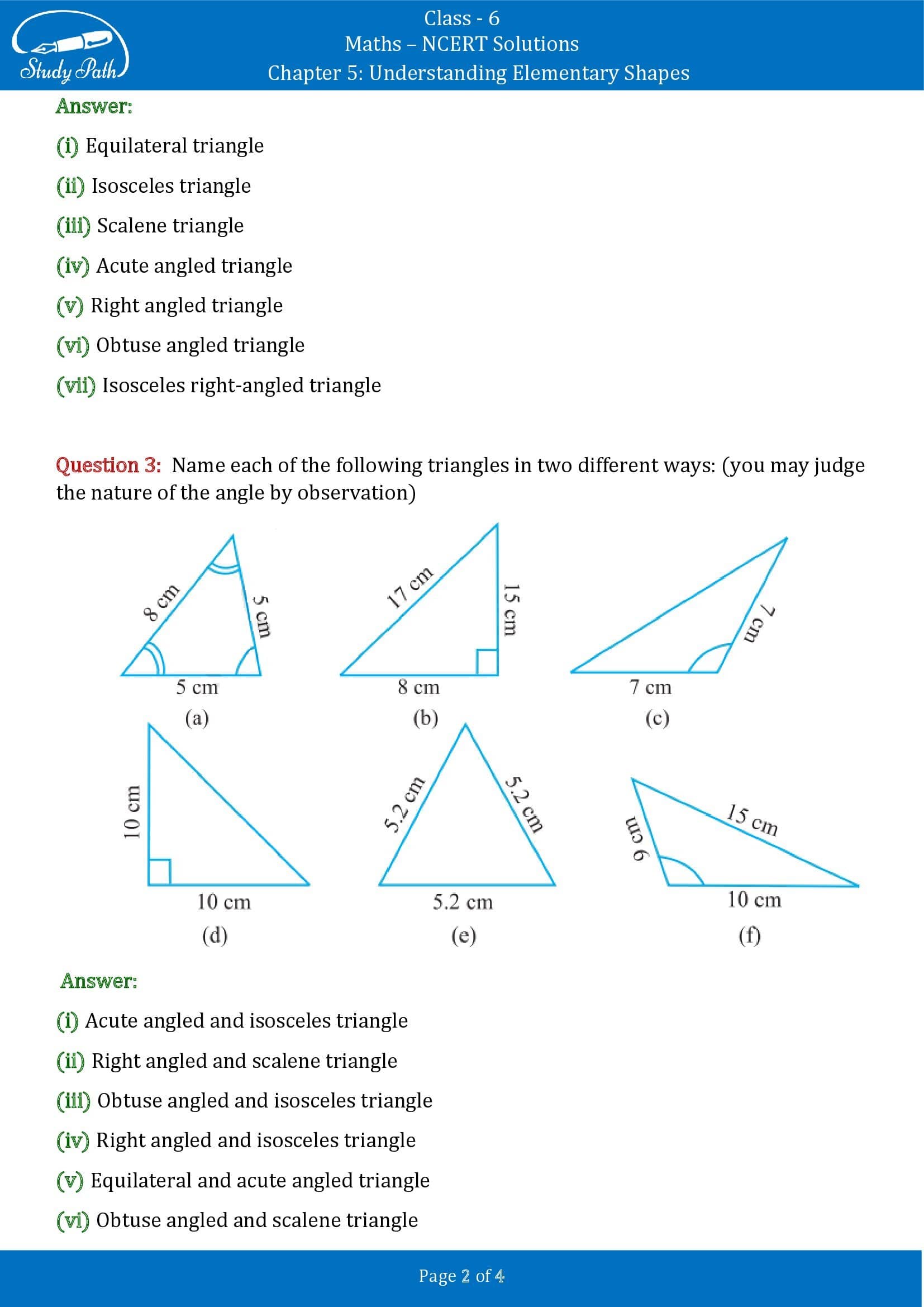 NCERT Solutions for Class 6 Maths Chapter 5 Understanding Elementary Shapes Exercise 5.6 00002