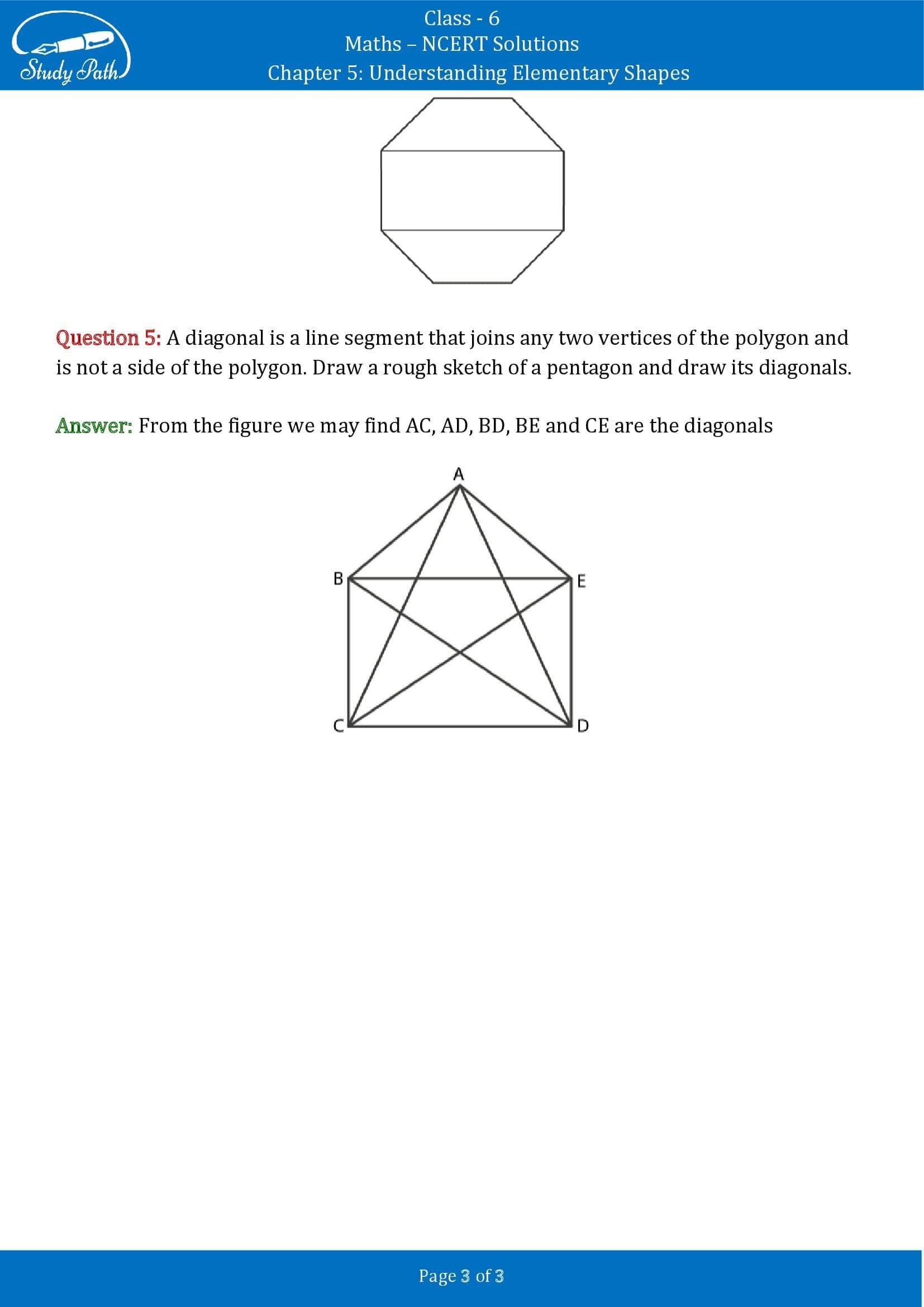 NCERT Solutions for Class 6 Maths Chapter 5 Understanding Elementary Shapes Exercise 5.8 00003