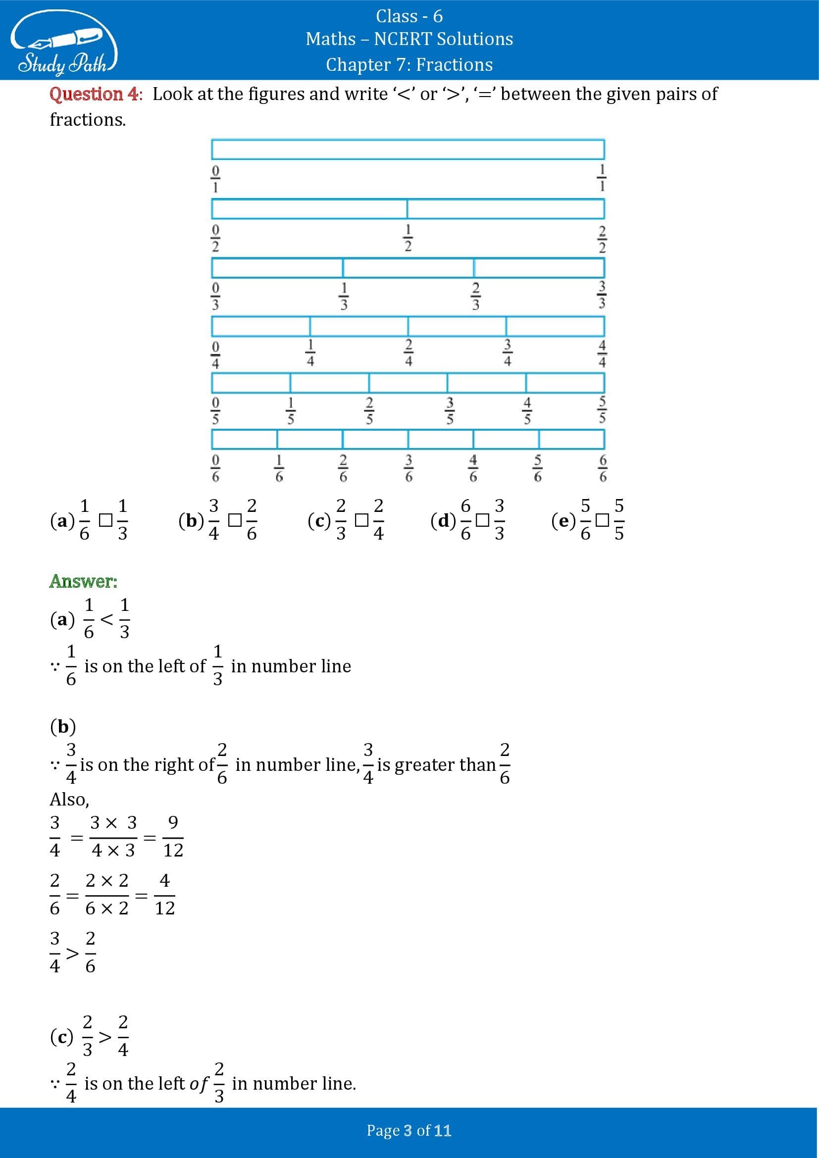 NCERT Solutions for Class 6 Maths Chapter 7 Fractions Exercise 7.4 00003
