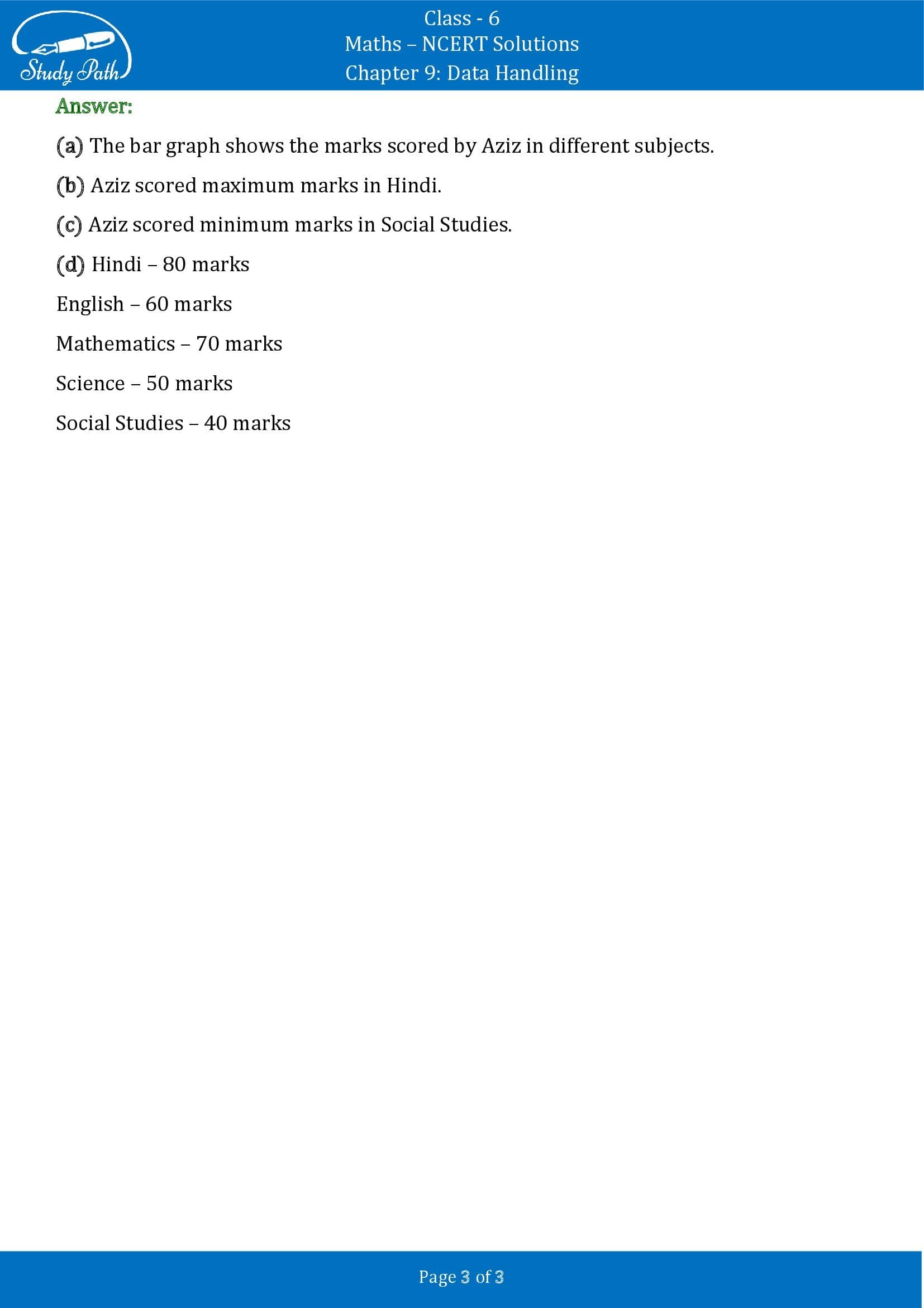 NCERT Solutions for Class 6 Maths Chapter 9 Data Handling Exercise 9.3 0003