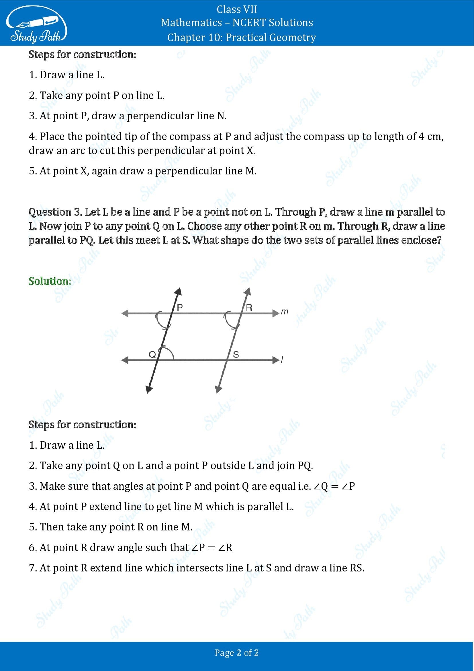 NCERT Solutions for Class 7 Maths Chapter 10 Practical Geometry Exercise 10.1 00002