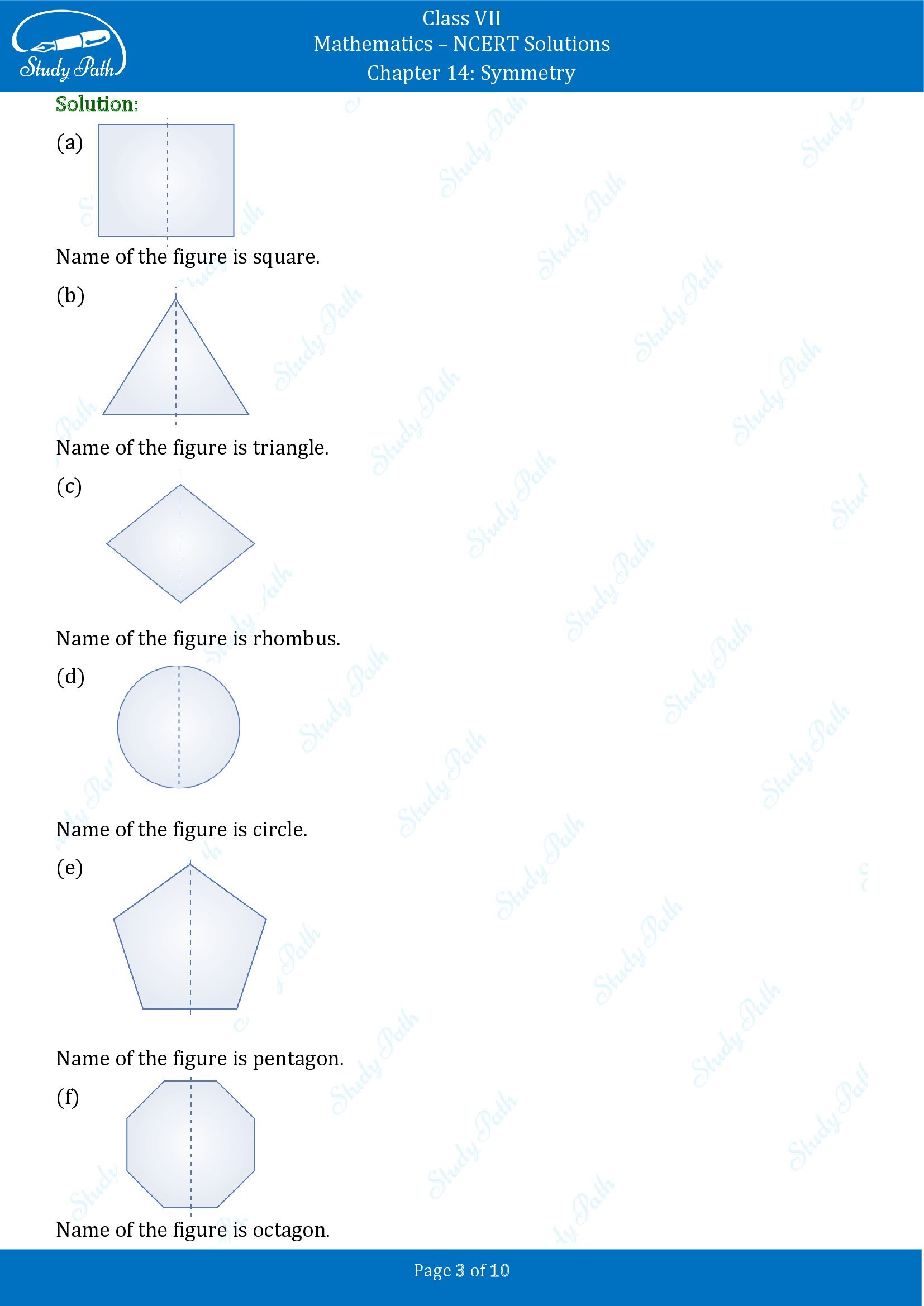 NCERT Solutions for Class 7 Maths Chapter 14 Symmetry Exercise 14.1 00003