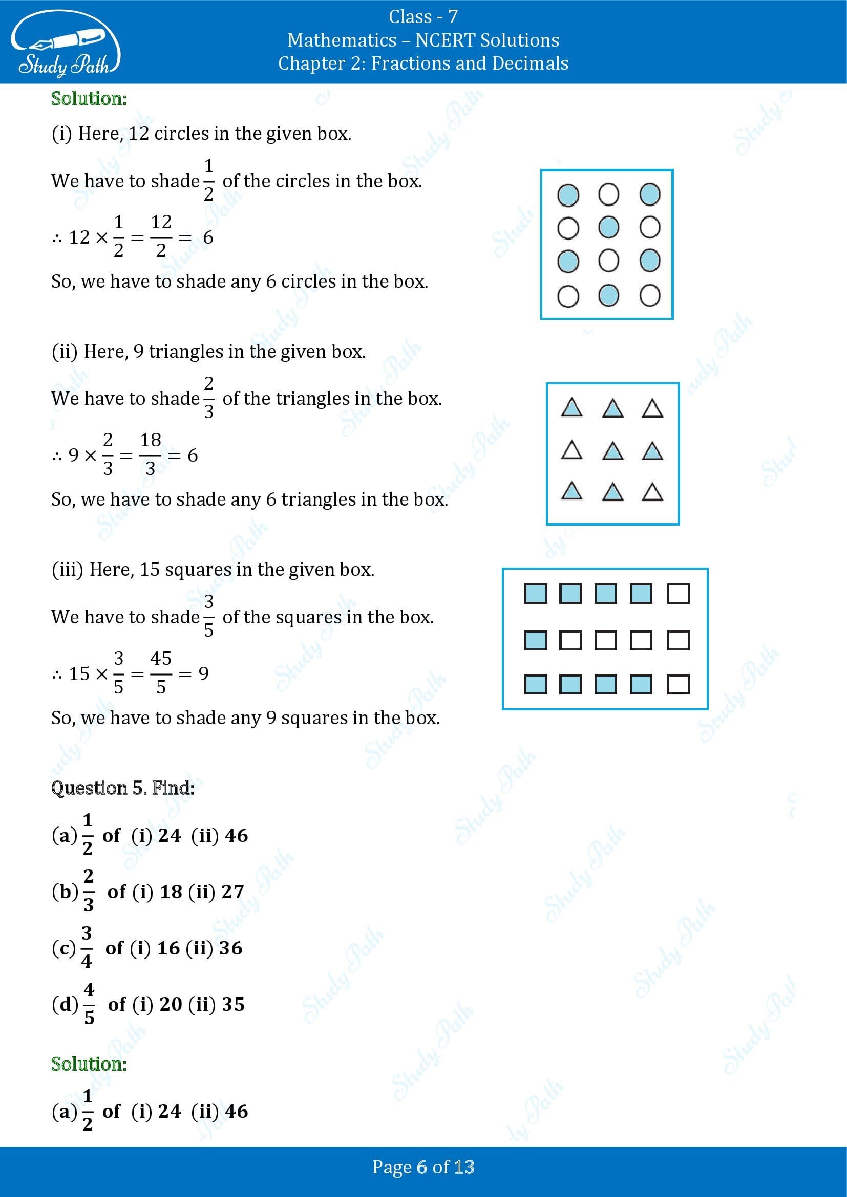 NCERT Solutions for Class 7 Maths Chapter 2 Fractions and Decimals Exercise 2.2 00006