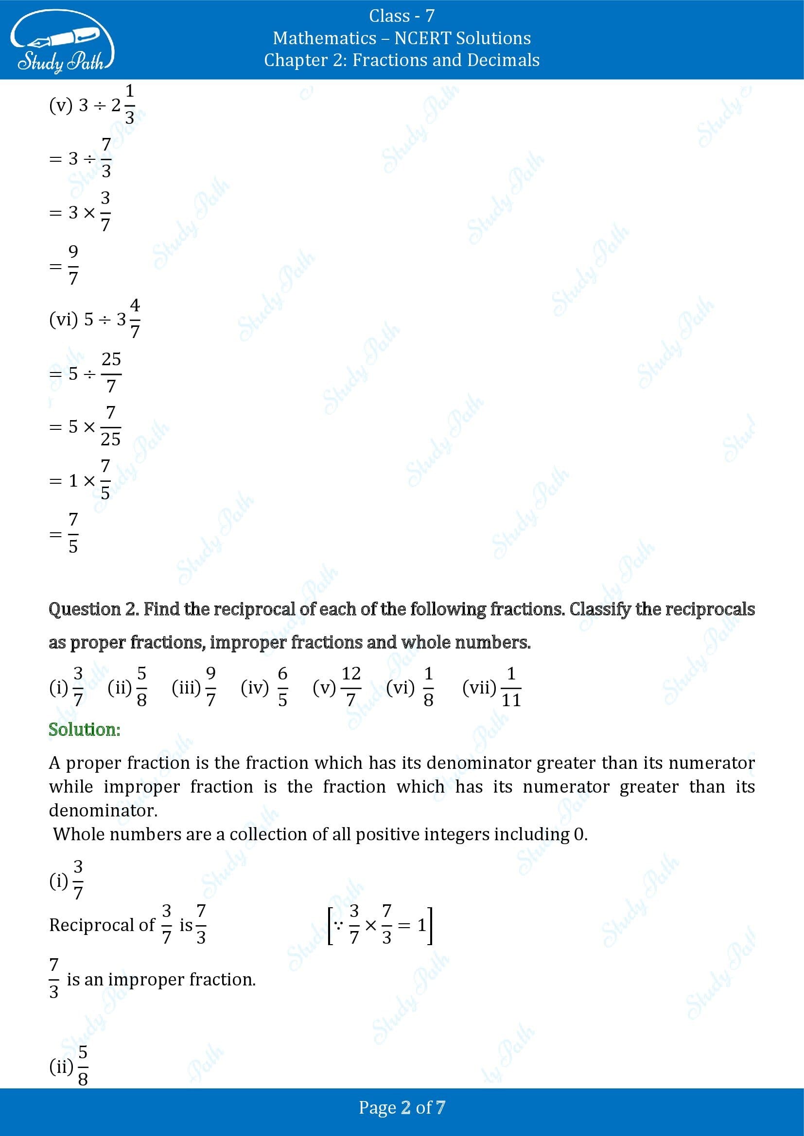 NCERT Solutions for Class 7 Maths Chapter 2 Fractions and Decimals Exercise 2.4 00002