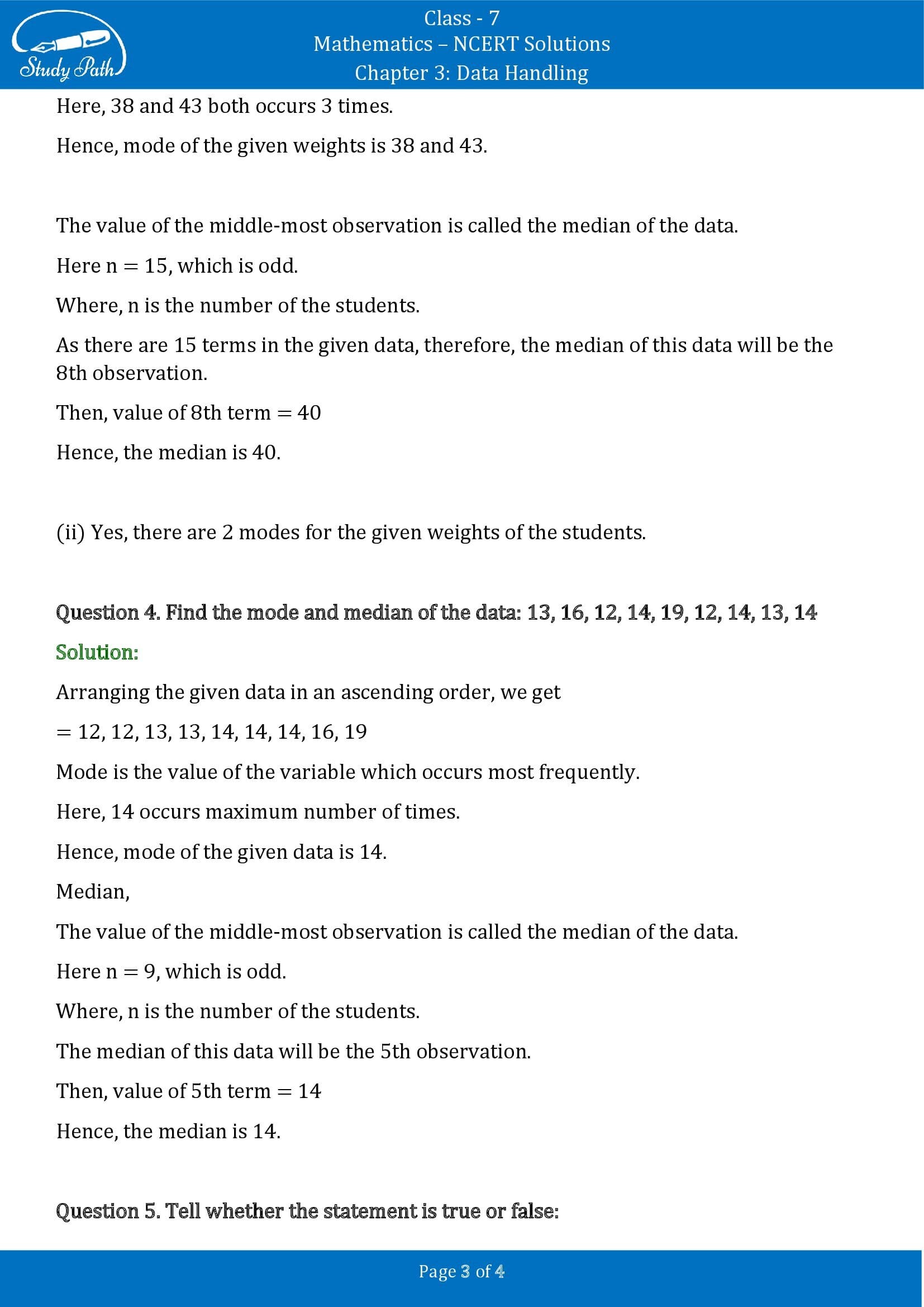 NCERT Solutions for Class 7 Maths Chapter 3 Data Handling Exercise 3.2 00003