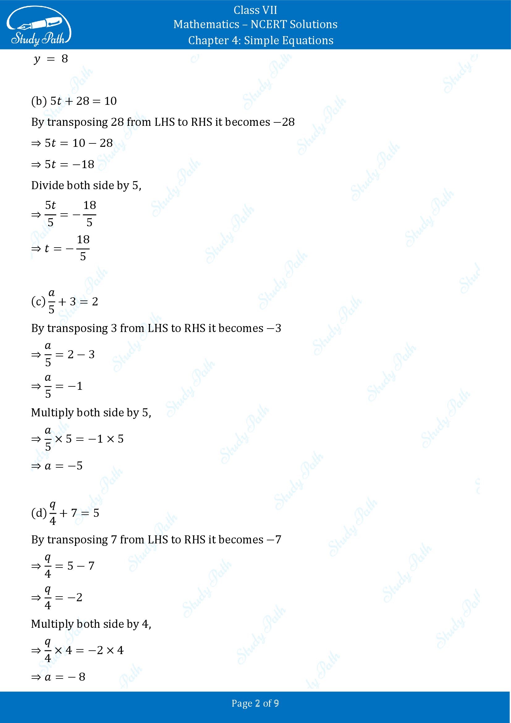 NCERT Solutions for Class 7 Maths Chapter 4 Simple Equations Exercise 4.3 00002