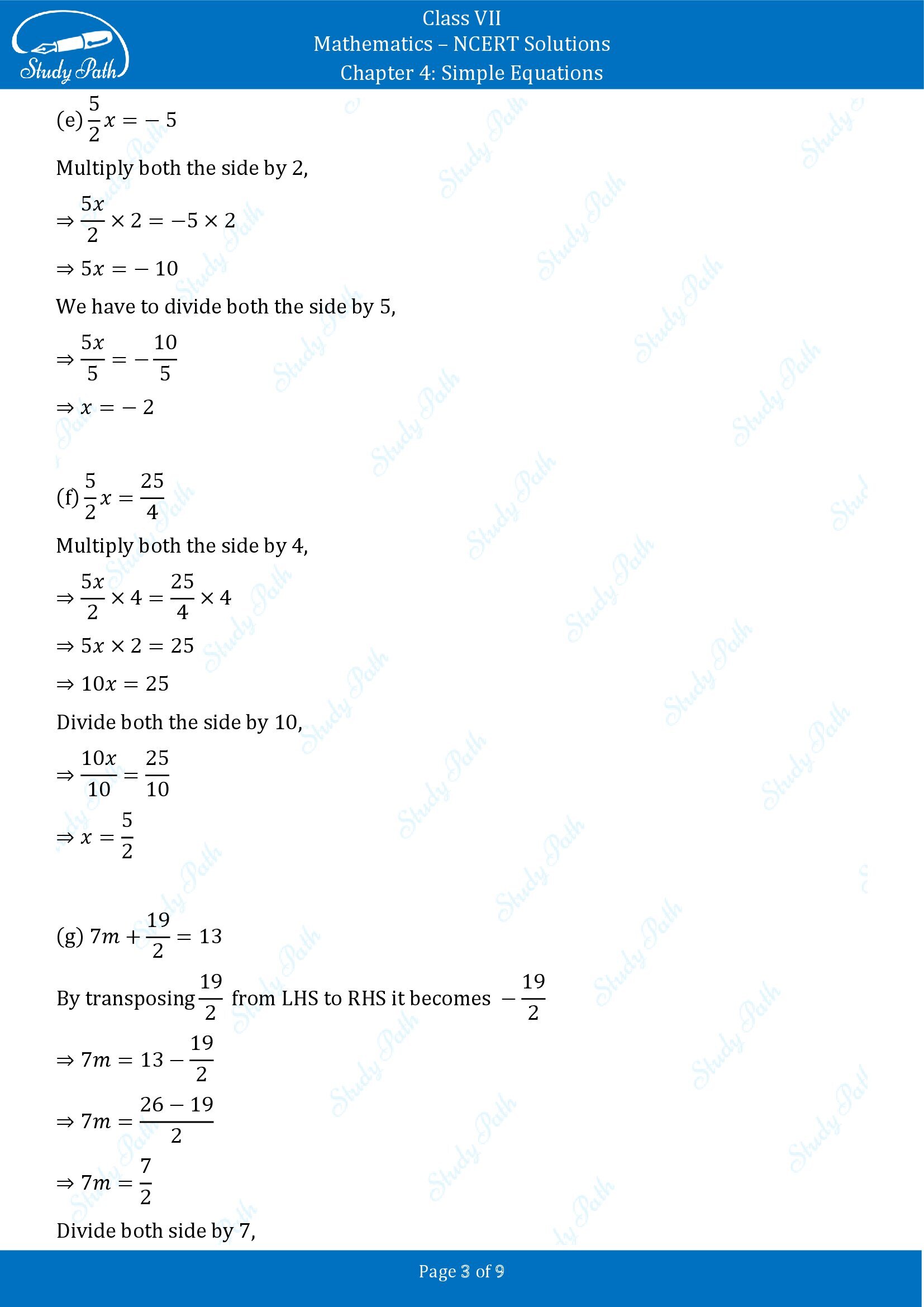NCERT Solutions for Class 7 Maths Chapter 4 Simple Equations Exercise 4.3 00003