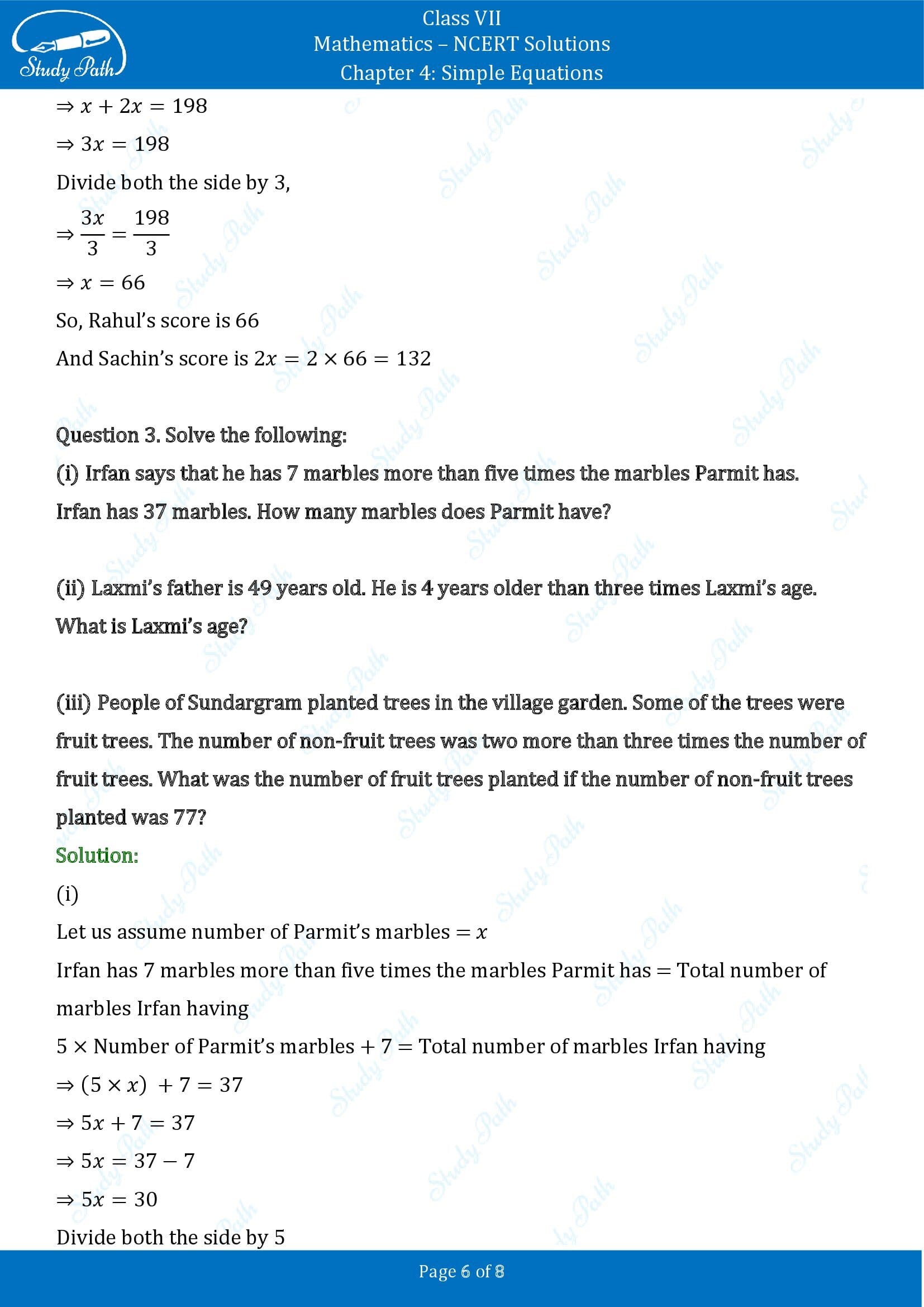 NCERT Solutions for Class 7 Maths Chapter 4 Simple Equations Exercise 4.4 00006