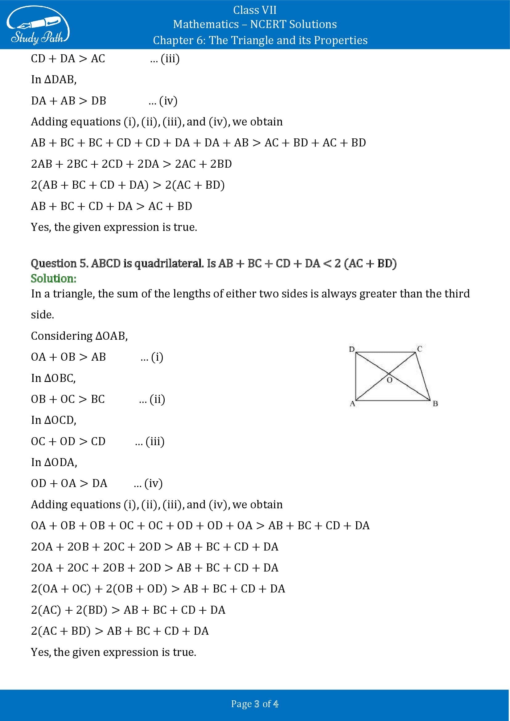 NCERT Solutions for Class 7 Maths Chapter 6 The Triangle and its Properties Exercise 6.4 00003