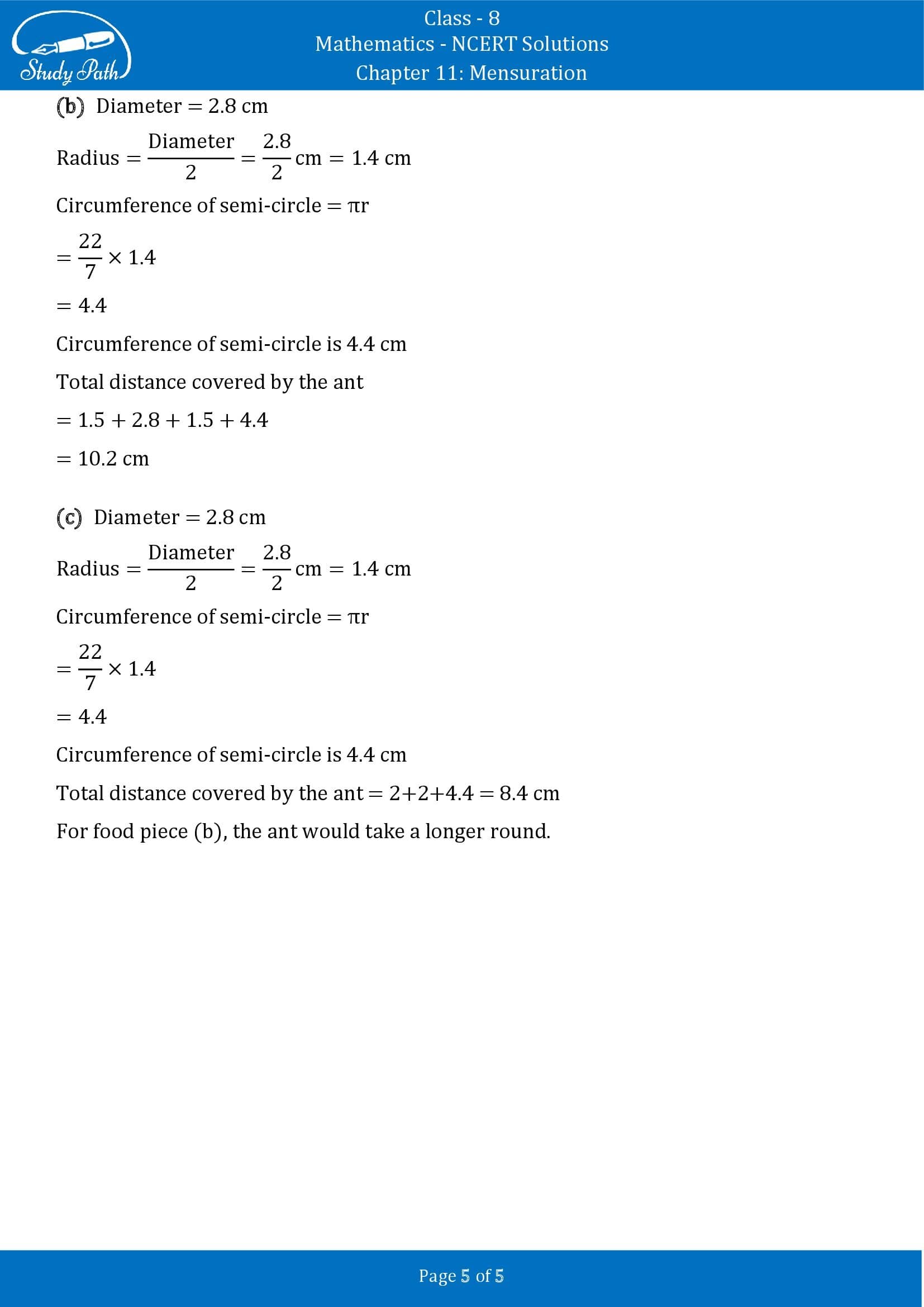 NCERT Solutions for Class 8 Maths Chapter 11 Mensuration Exercise 11.1 00005