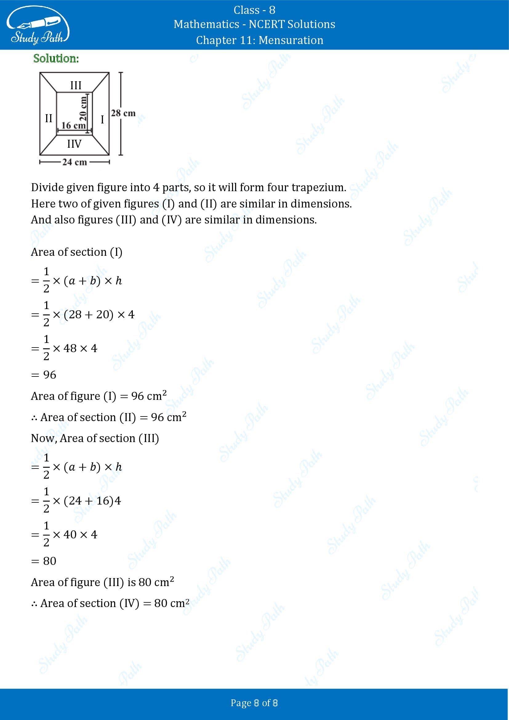 NCERT Solutions for Class 8 Maths Chapter 11 Mensuration Exercise 11.2 00008