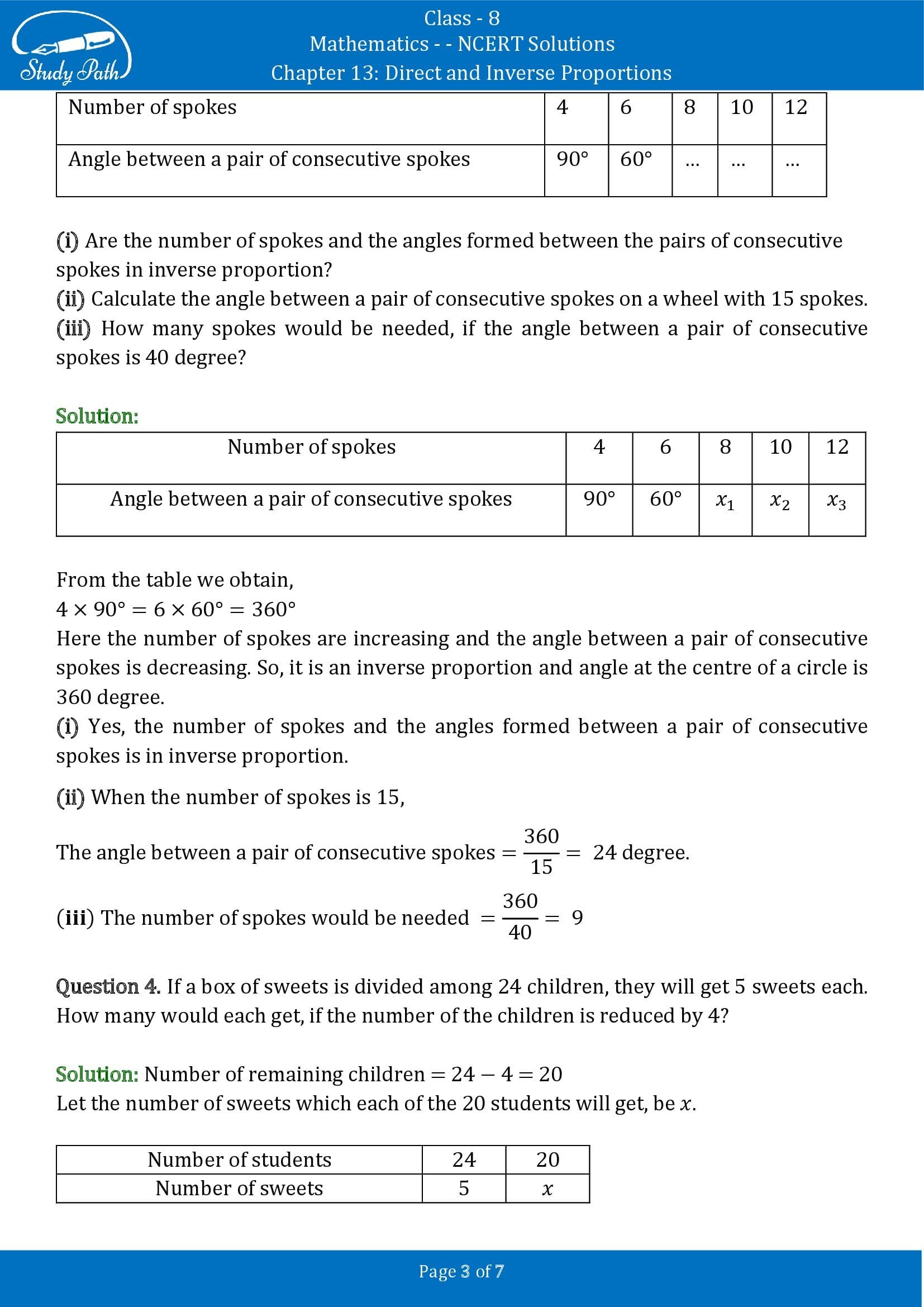 NCERT Solutions for Class 8 Maths Chapter 13 Direct and Inverse Proportions Exercise 13.2 00003