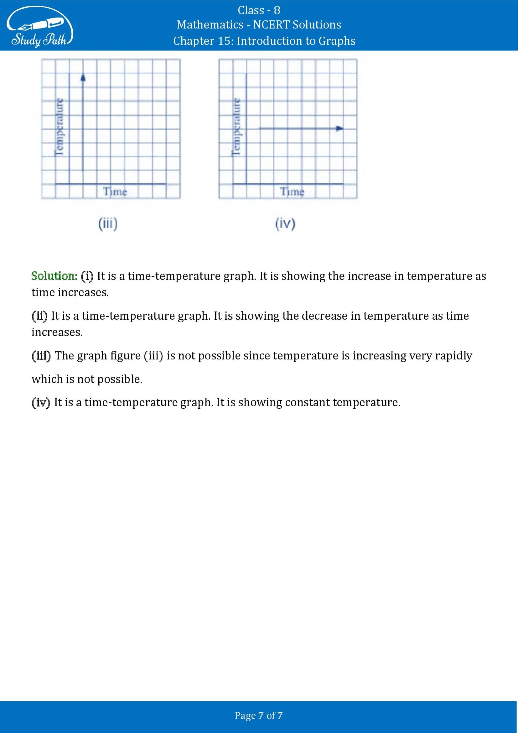 NCERT Solutions for Class 8 Maths Chapter 15 Introduction to Graphs Exercise 15.1 00007