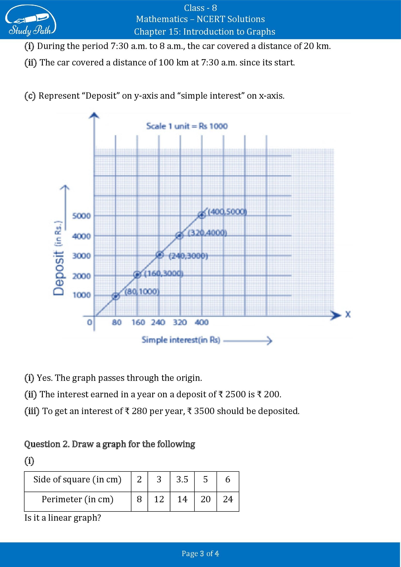 NCERT Solutions for Class 8 Maths Chapter 15 Introduction to Graphs Exercise 15.3 00003