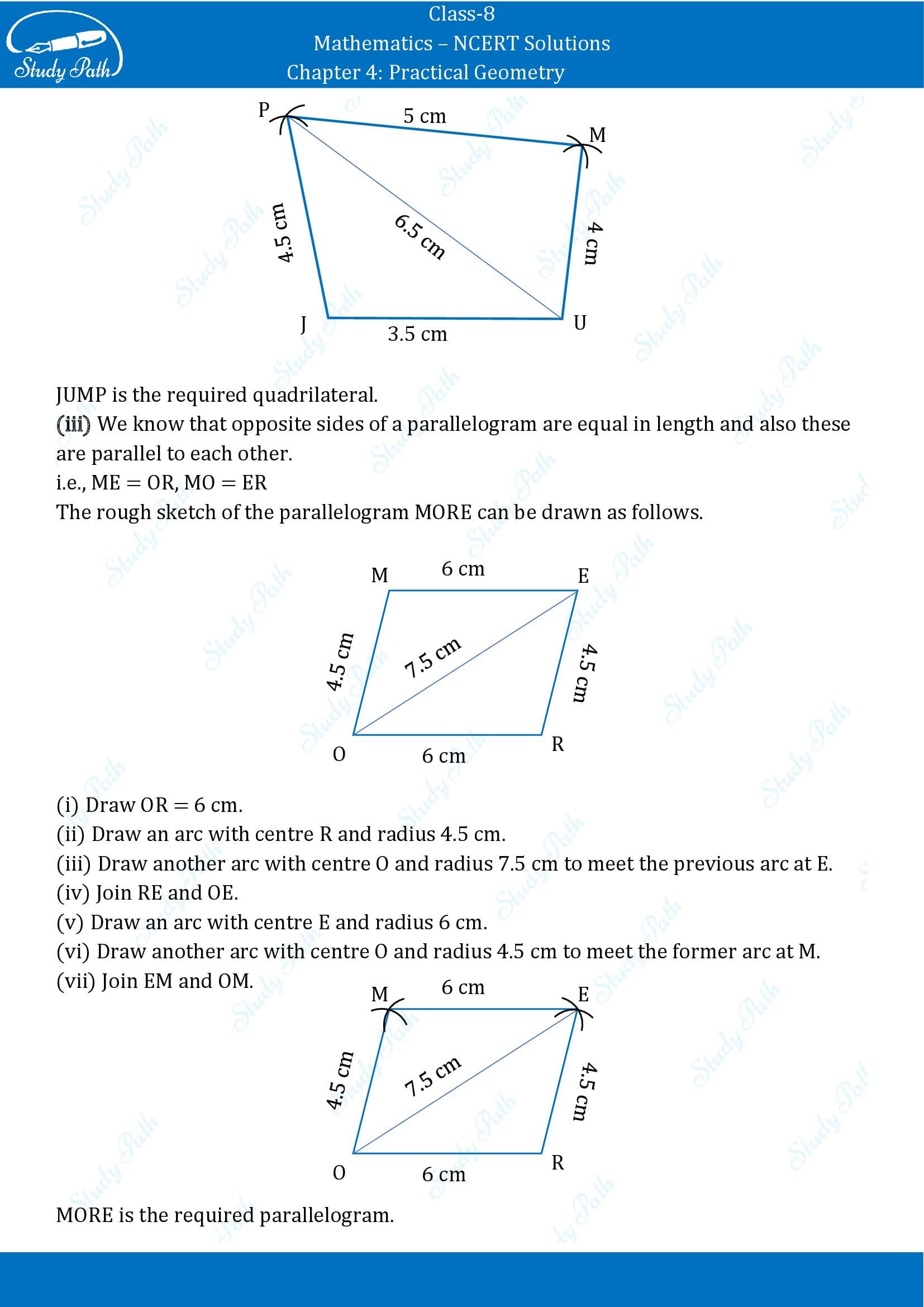 NCERT Solutions for Class 8 Maths Chapter 4 Practical Geometry Exercise 4.1 00003