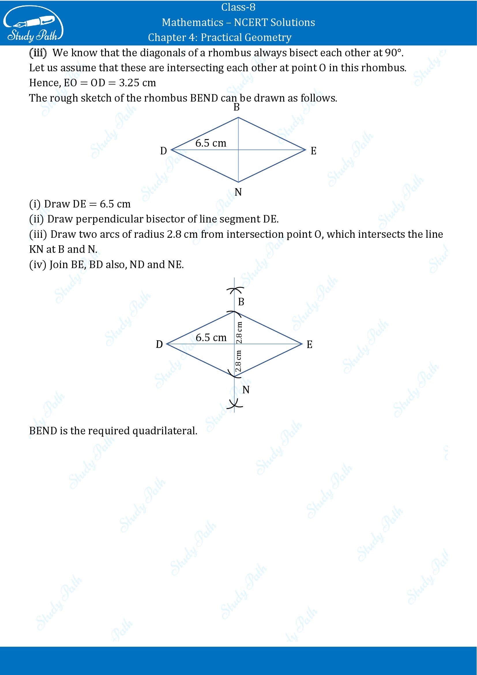 NCERT Solutions for Class 8 Maths Chapter 4 Practical Geometry Exercise 4.2 00003