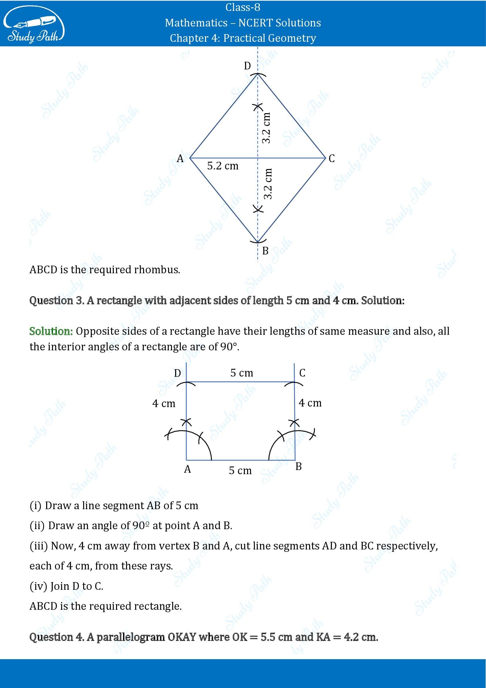 NCERT Solutions for Class 8 Maths Chapter 4 Practical Geometry Exercise 4.5 00002