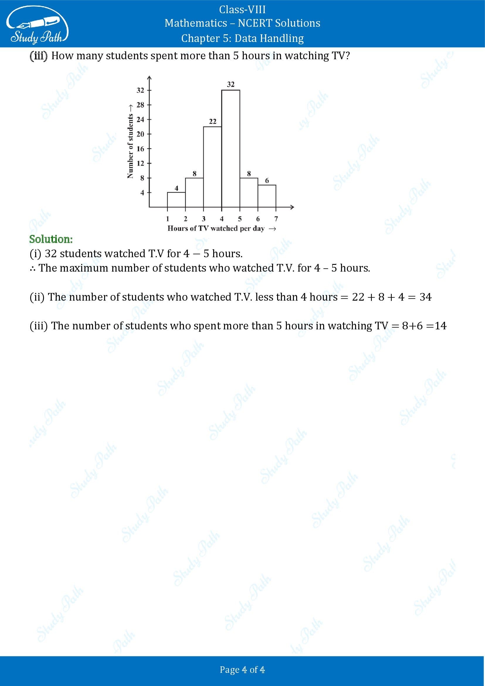 NCERT Solutions for Class 8 Maths Chapter 5 Data Handling Exercise 5.1 00004