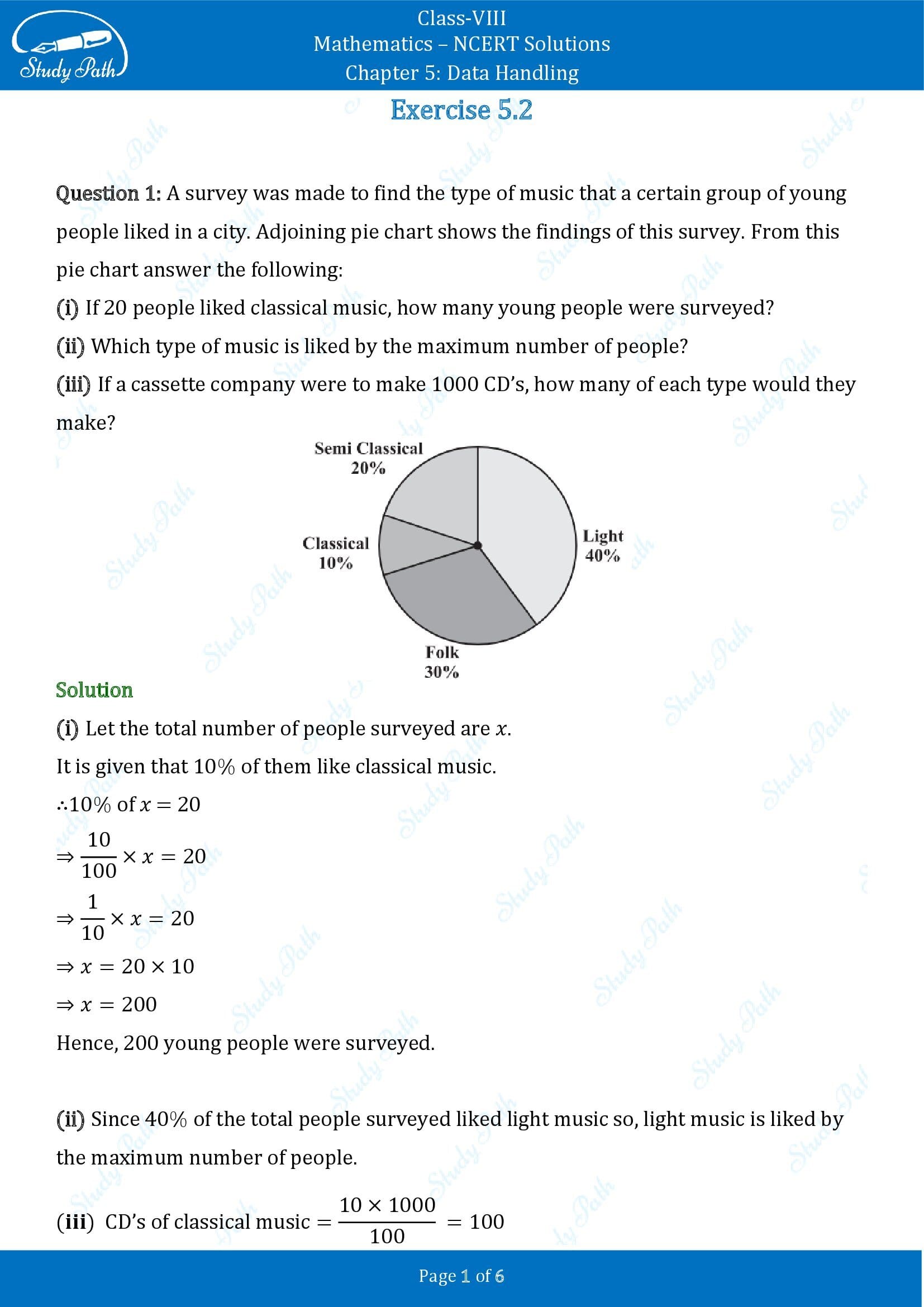 NCERT Solutions for Class 8 Maths Chapter 5 Data Handling Exercise 5.2 00001