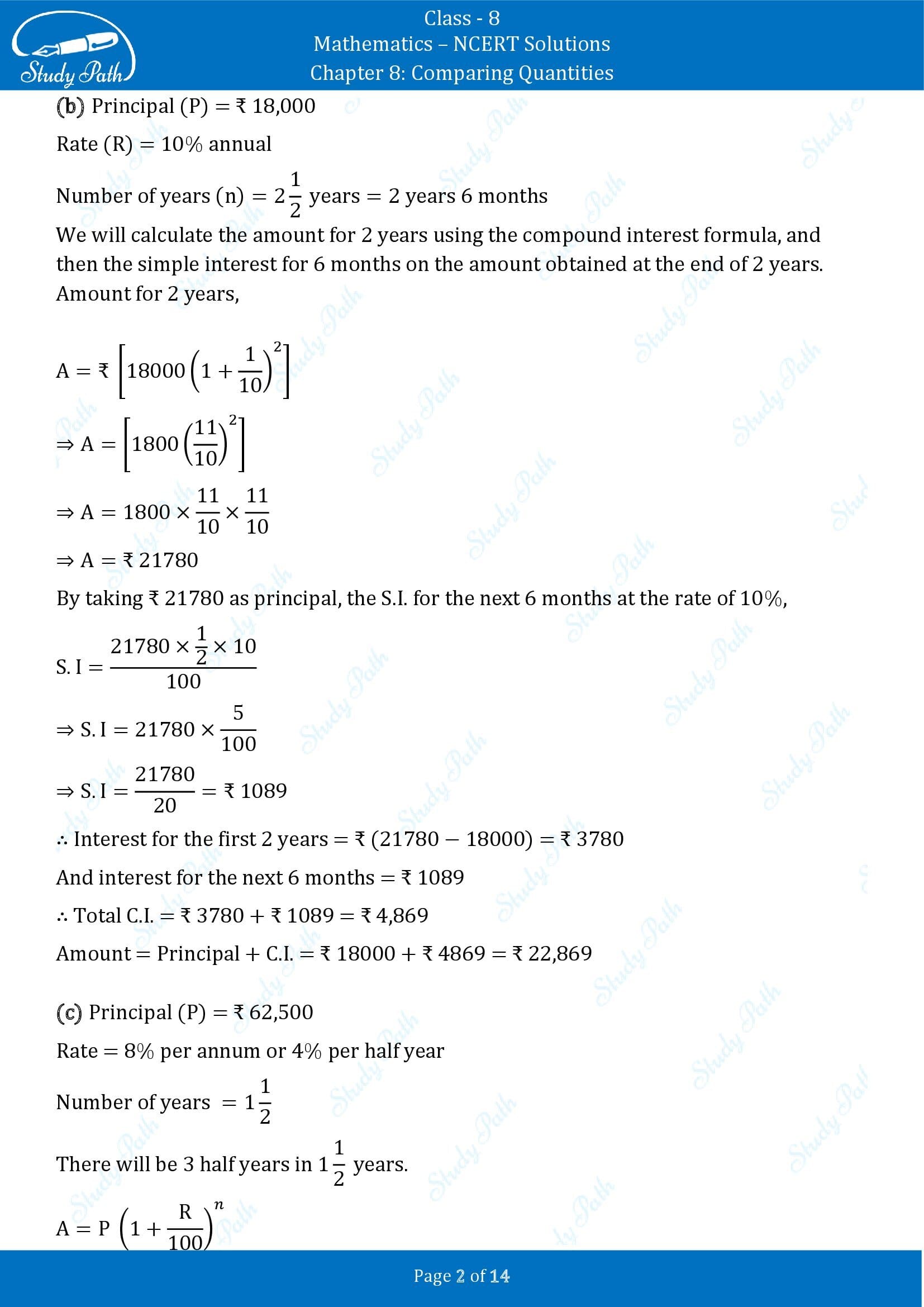 NCERT Solutions for Class 8 Maths Chapter 8 Comparing Quantities Exercise 8.3 00002