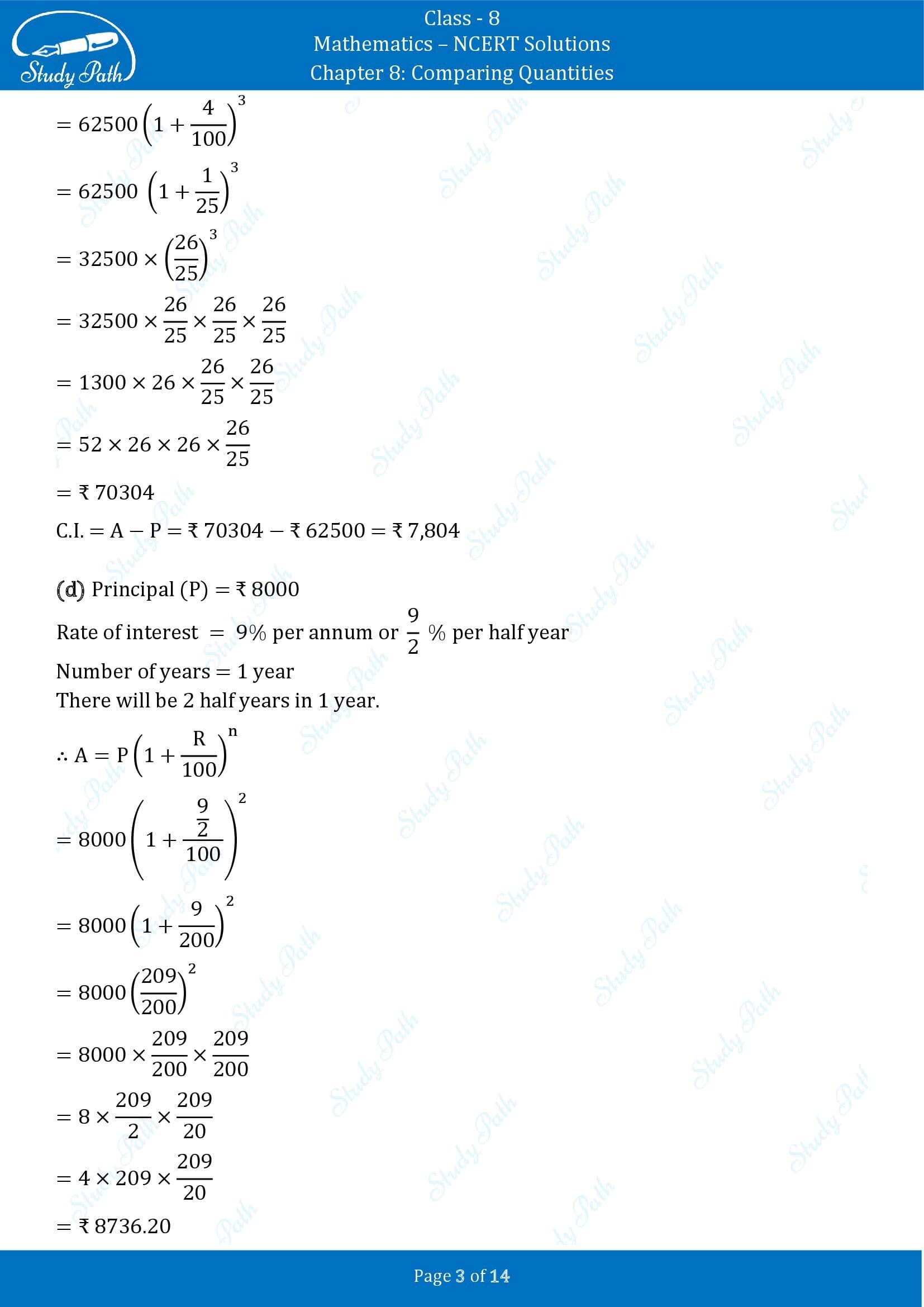 NCERT Solutions for Class 8 Maths Chapter 8 Comparing Quantities Exercise 8.3 00003