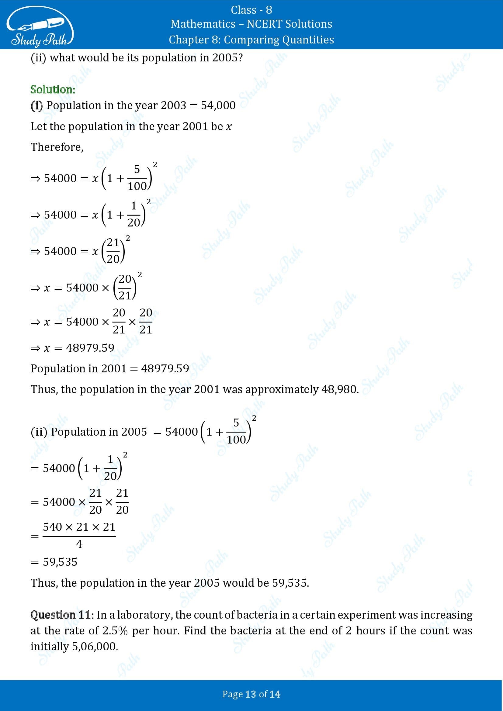 NCERT Solutions for Class 8 Maths Chapter 8 Comparing Quantities Exercise 8.3 00013