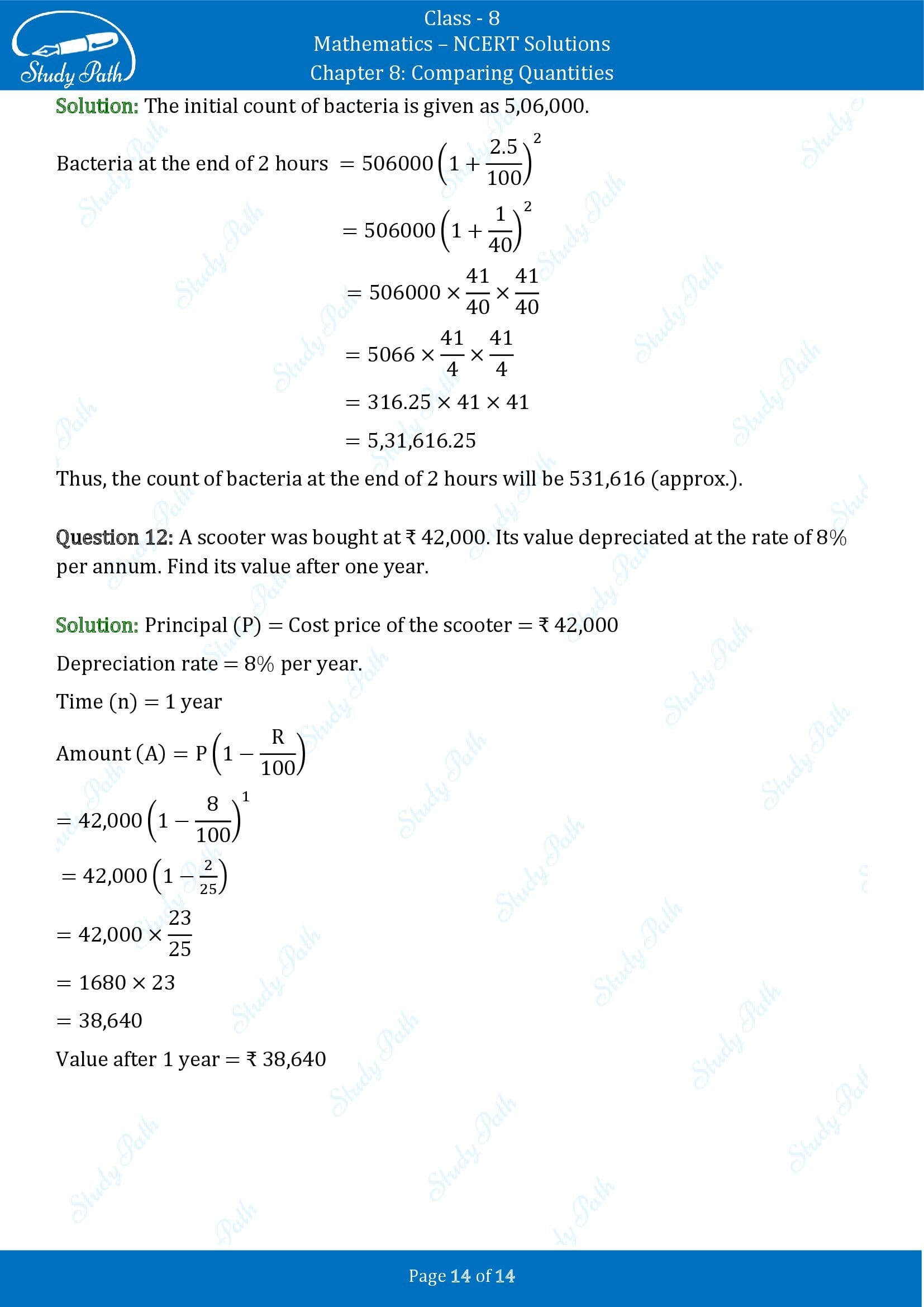 NCERT Solutions for Class 8 Maths Chapter 8 Comparing Quantities Exercise 8.3 00014