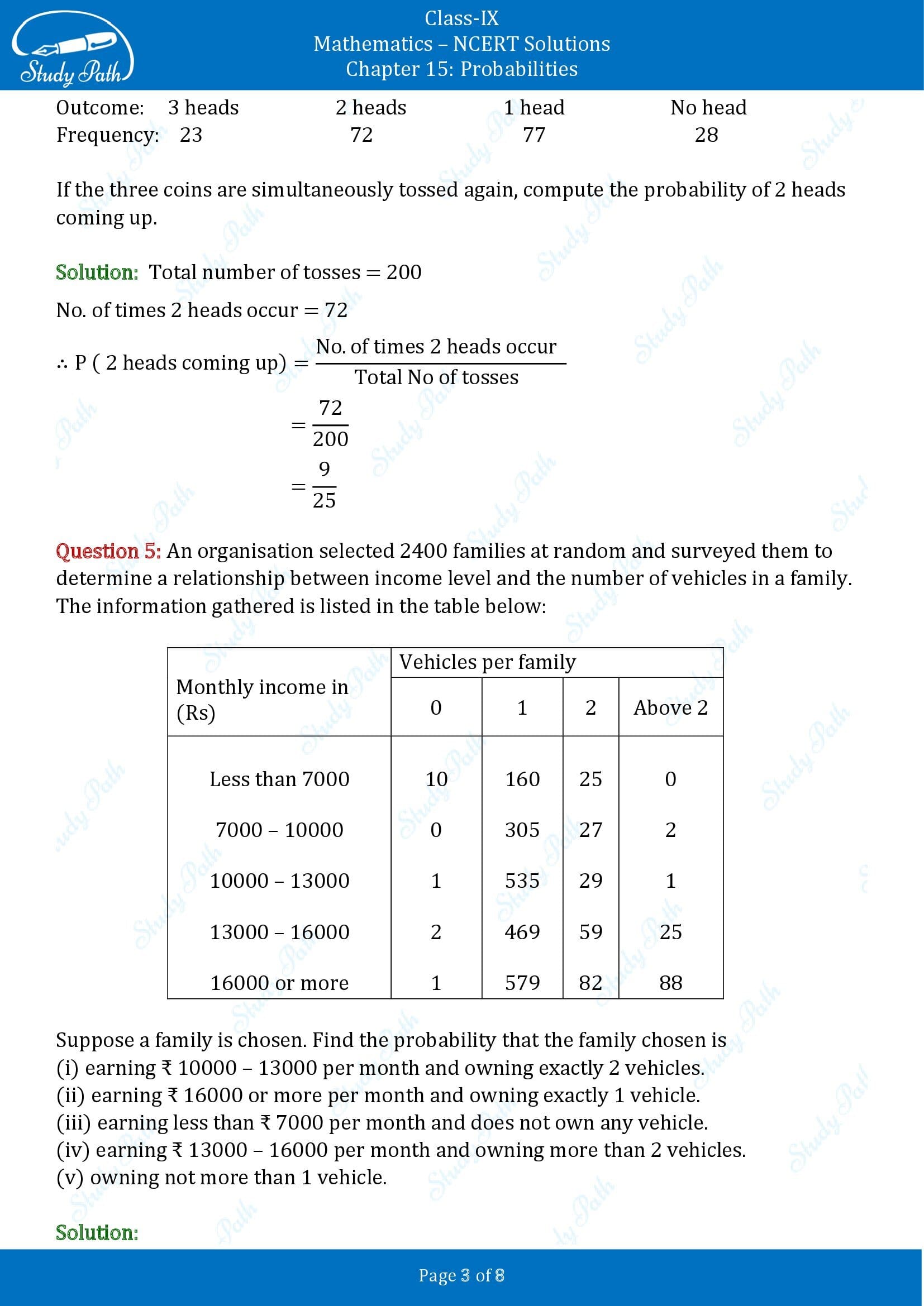 NCERT Solutions for Class 9 Maths Chapter 15 Probabilities 00003