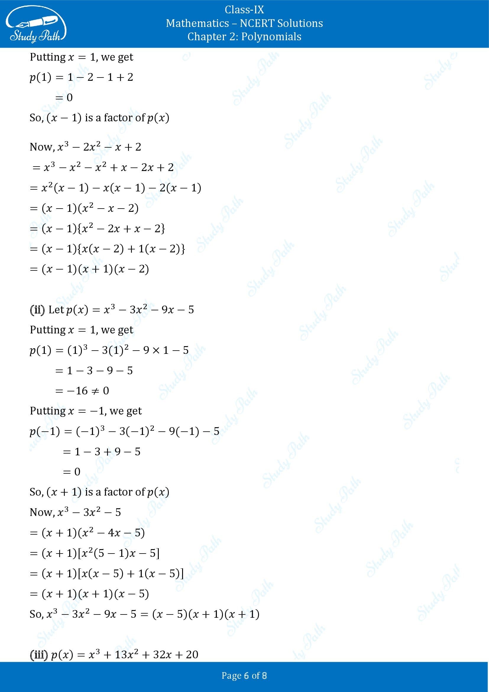 NCERT Solutions for Class 9 Maths Chapter 2 Polynomials Exercise 2.4 00006