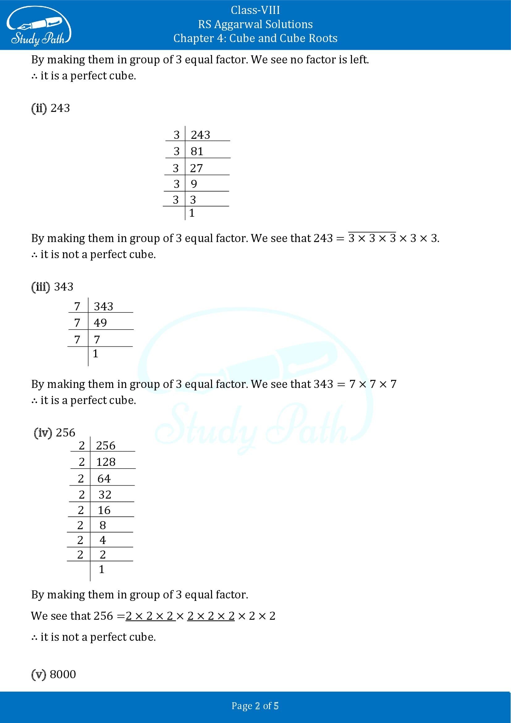 RS Aggarwal Solutions Class 8 Chapter 4 Cube and Cube Roots Exercise 4A 00002