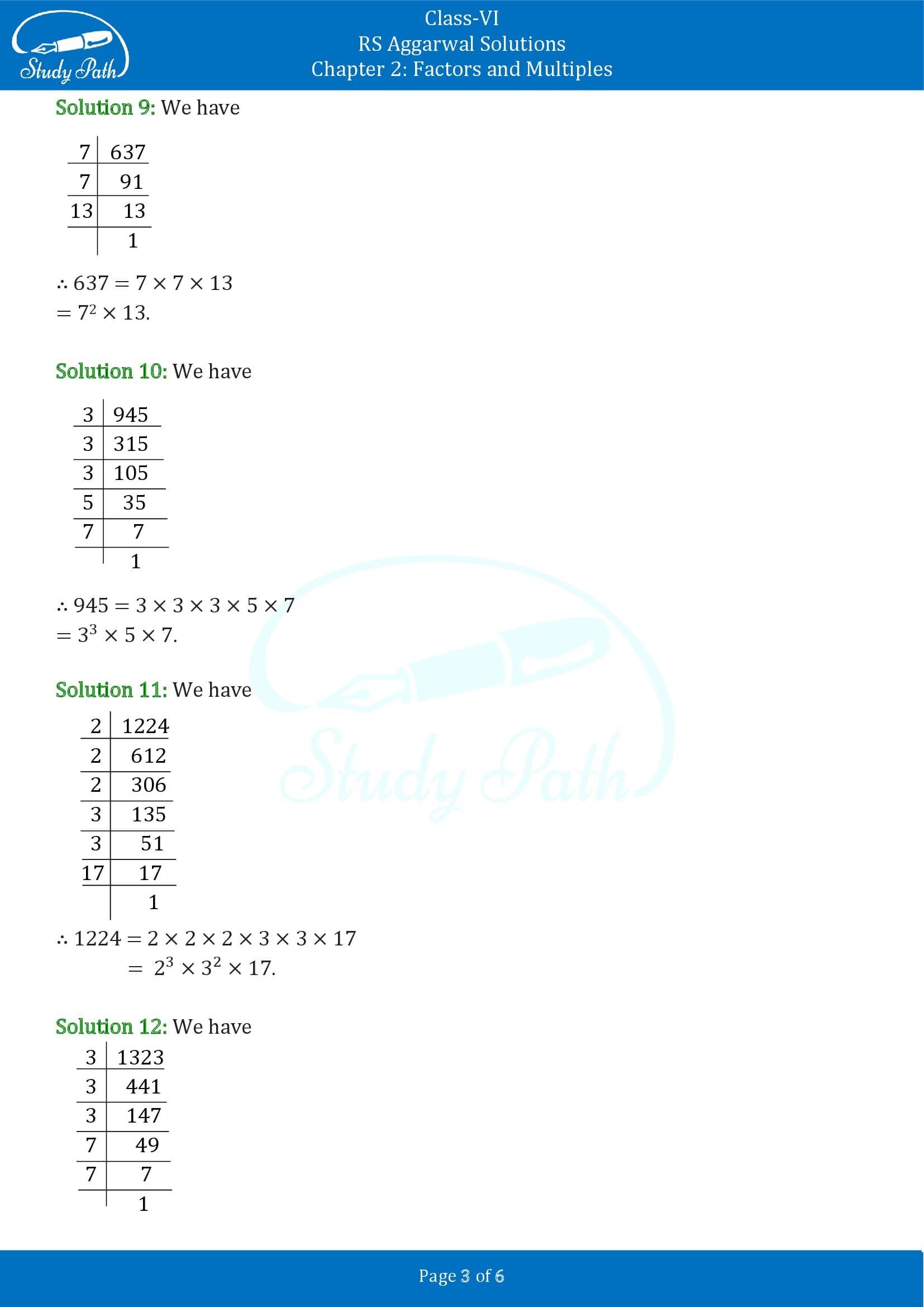 RS Aggarwal Solutions Class 6 Chapter 2 Factors and Multiples Exercise 2C 00003