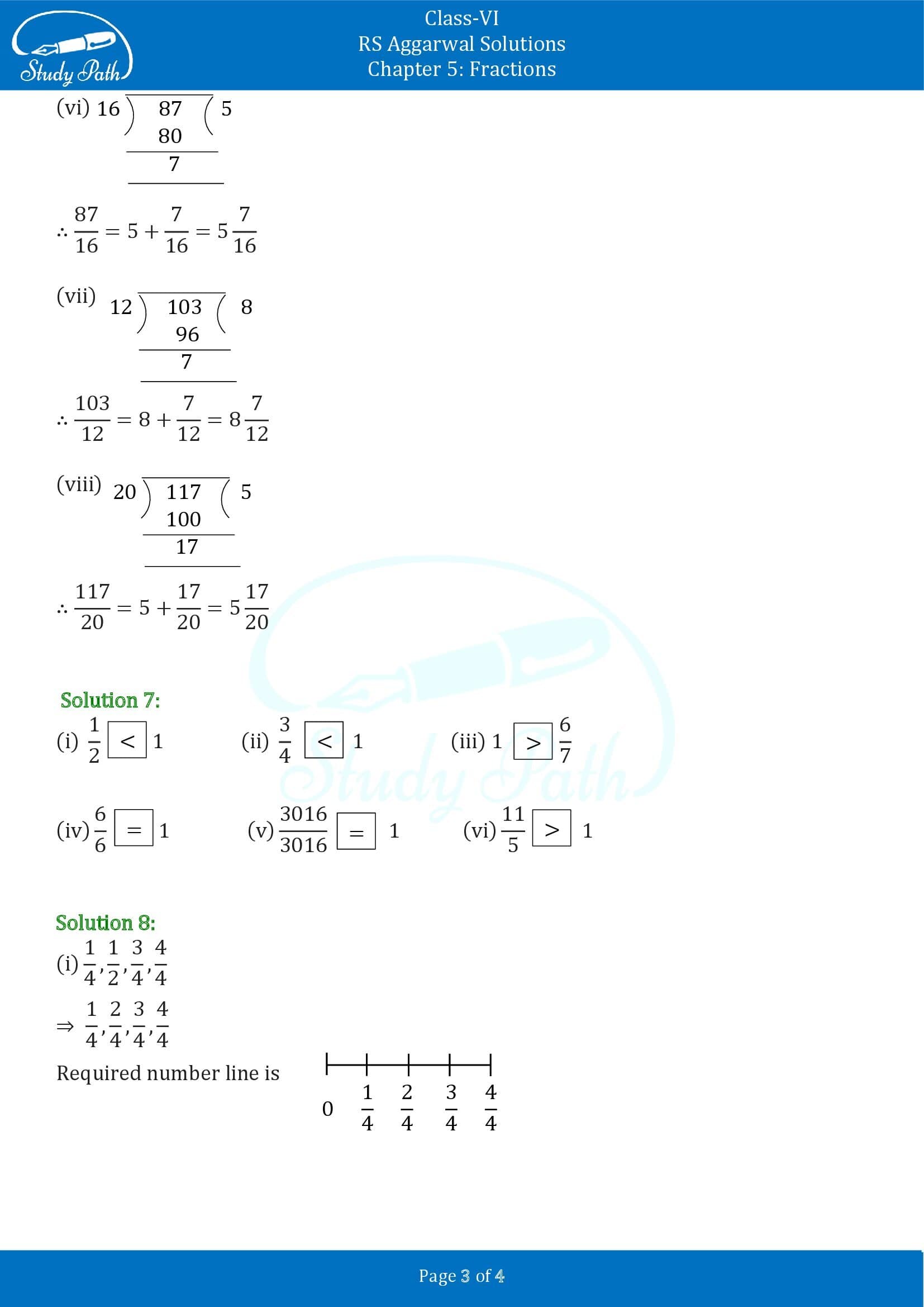 RS Aggarwal Solutions Class 6 Chapter 5 Fractions Exercise 5B 00003